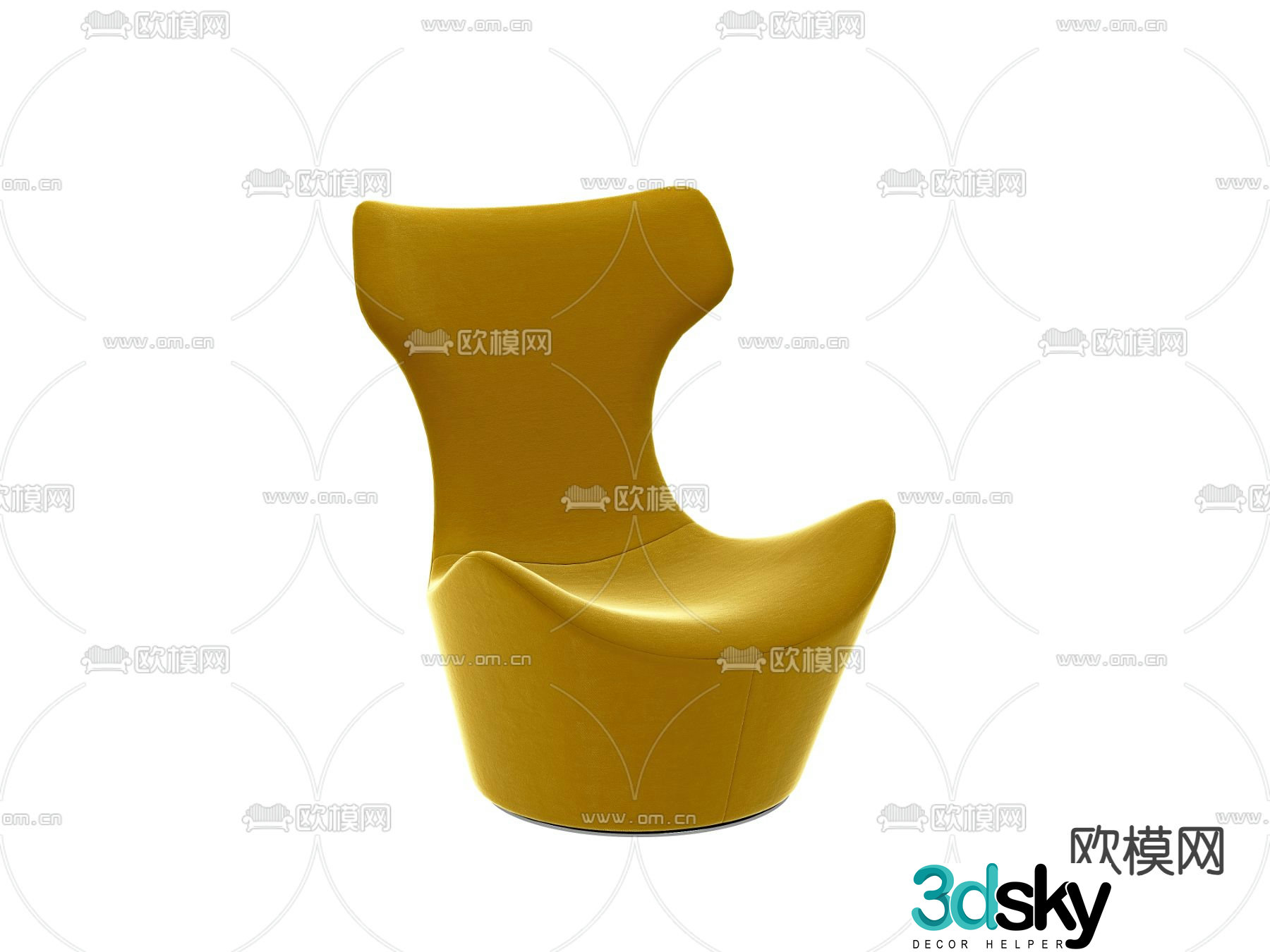 Creative chair leisure chair 3d model