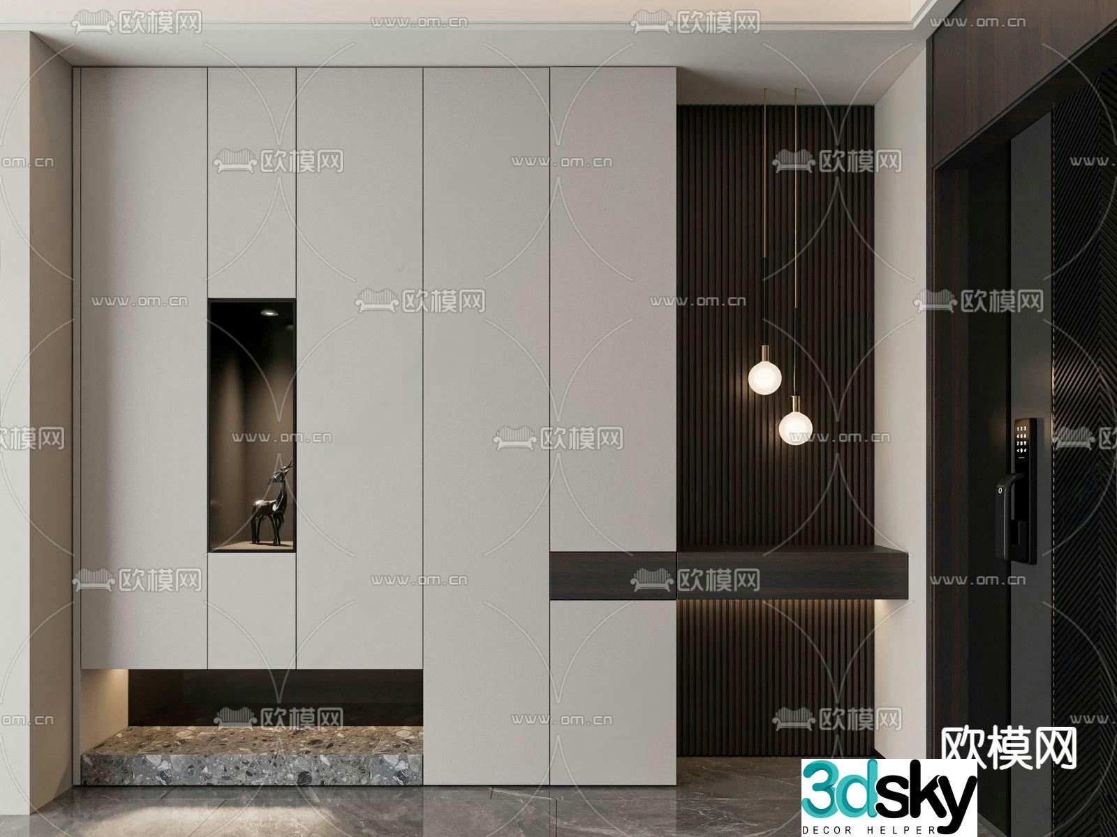 Entrance shoe cabinet Entrance entrance 3D model