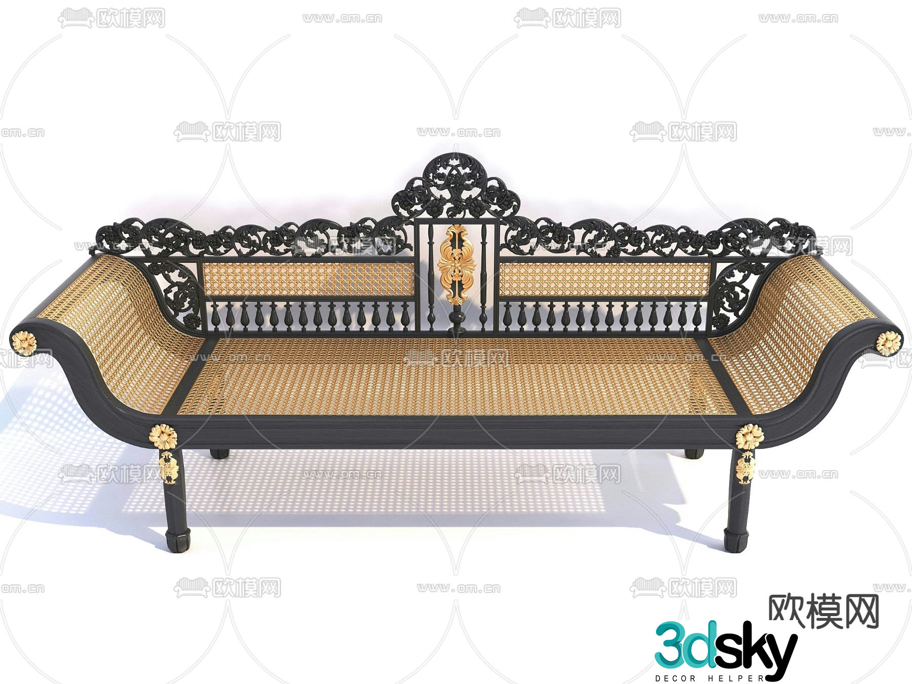 Southeast Asian love sofa 3d model
