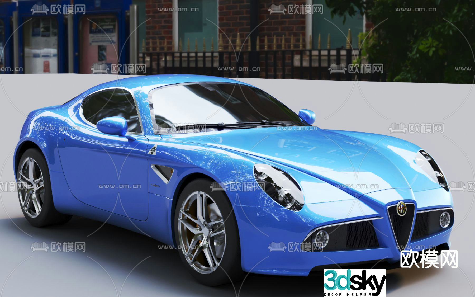 Modern sports car car 3d model