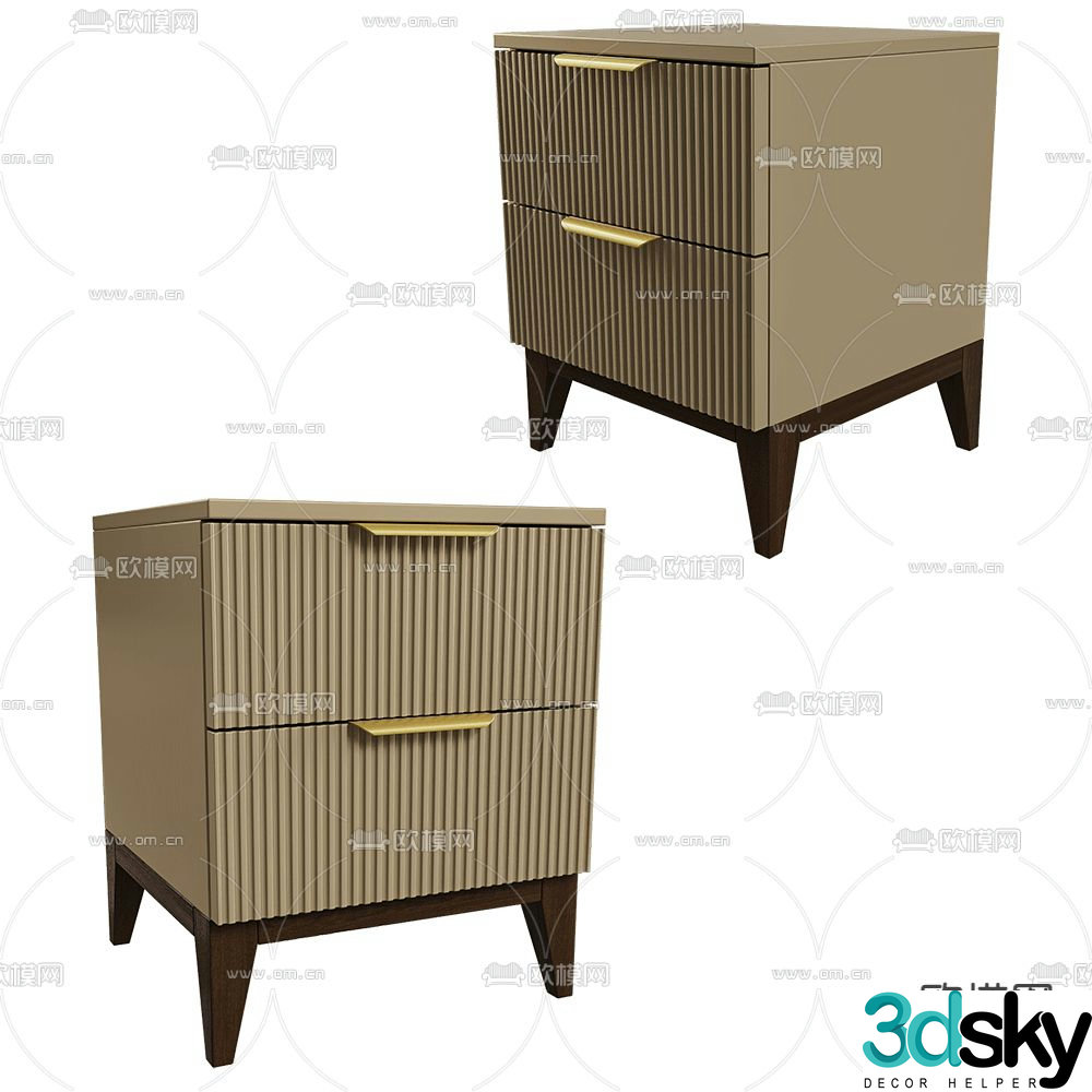 Mister bedside table 3d model