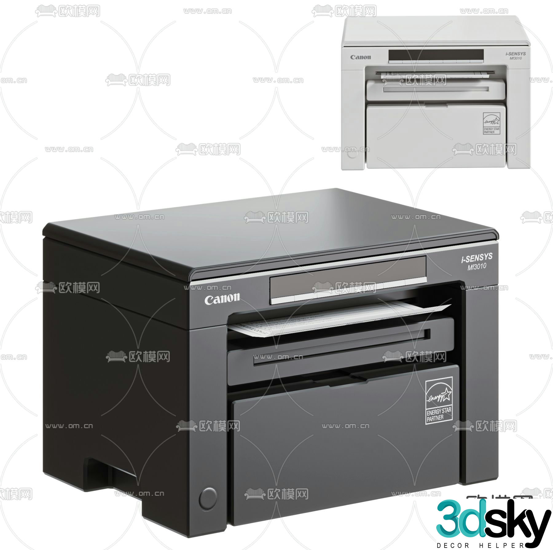 Copier printer 3d model