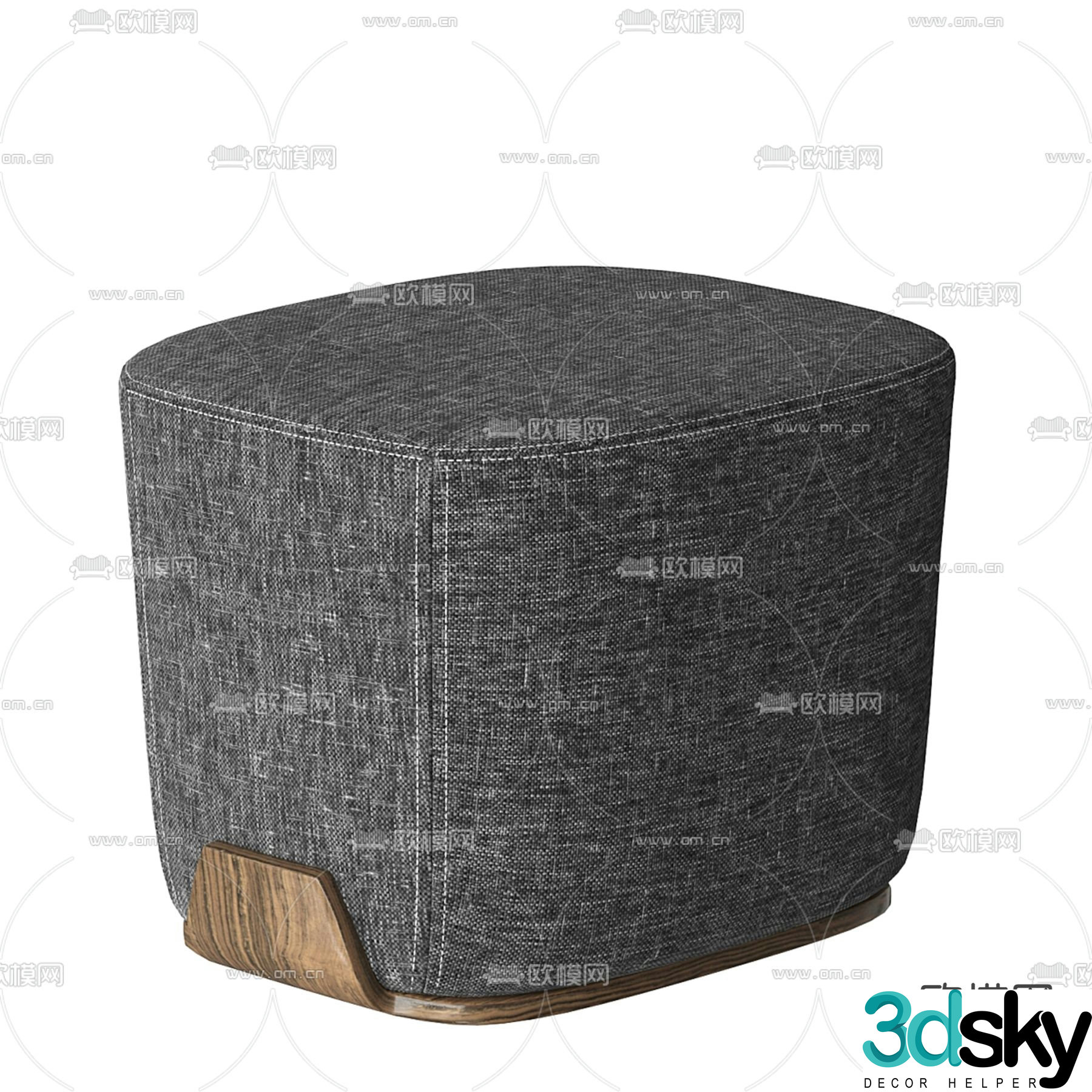Bonaldo stool sofa stool 3d model
