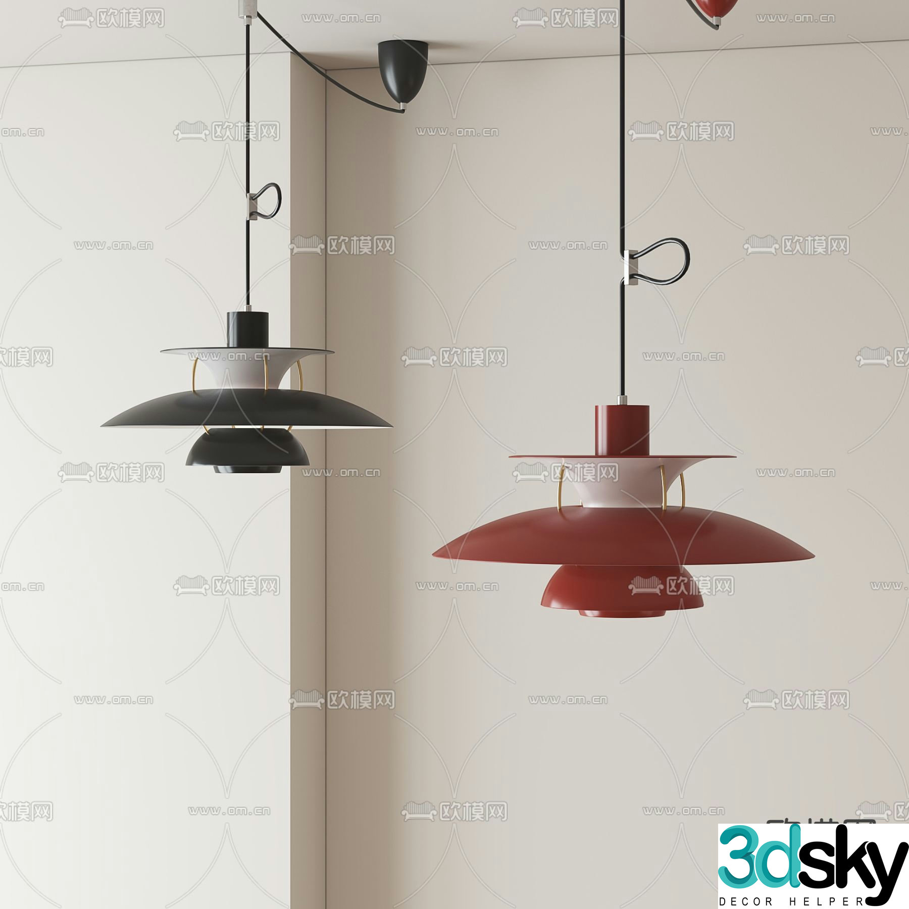 3D model of medieval style chandelier