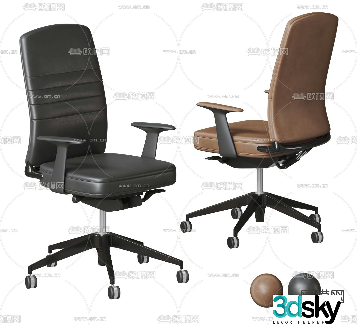 Office chair executive chair boss chair 3d model