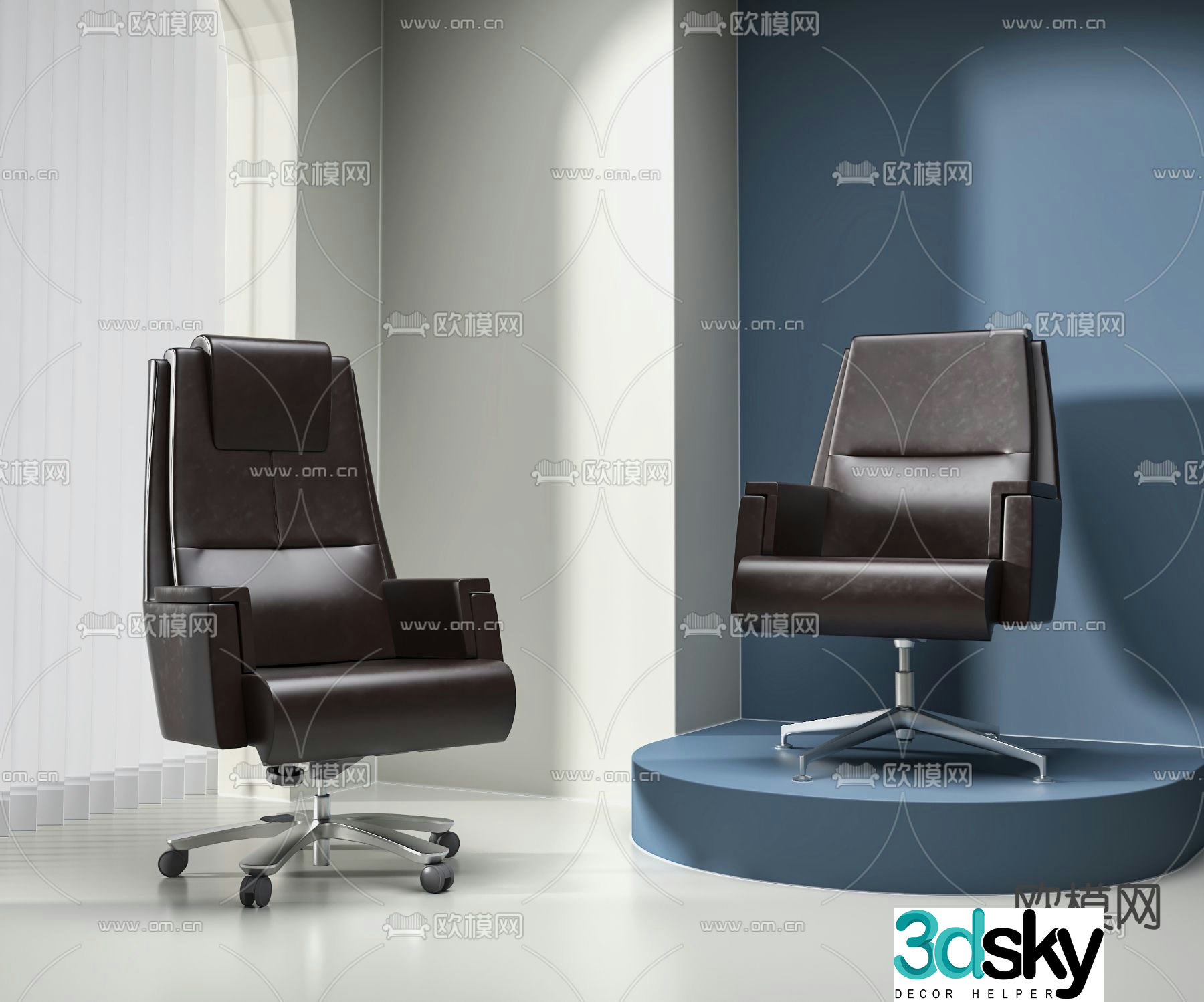 Office chair executive chair boss chair 3d model