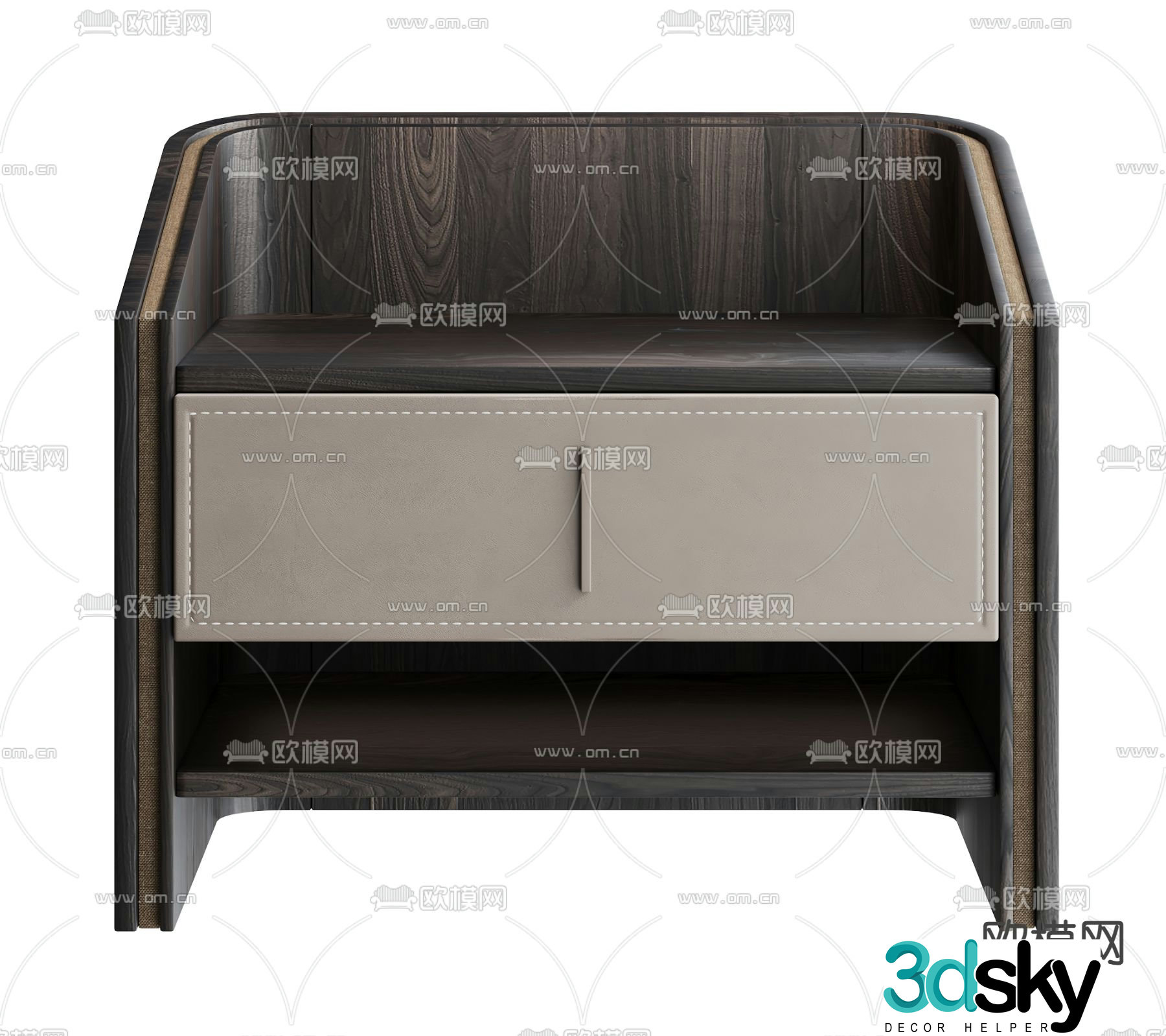 Modern bedside table 3d model