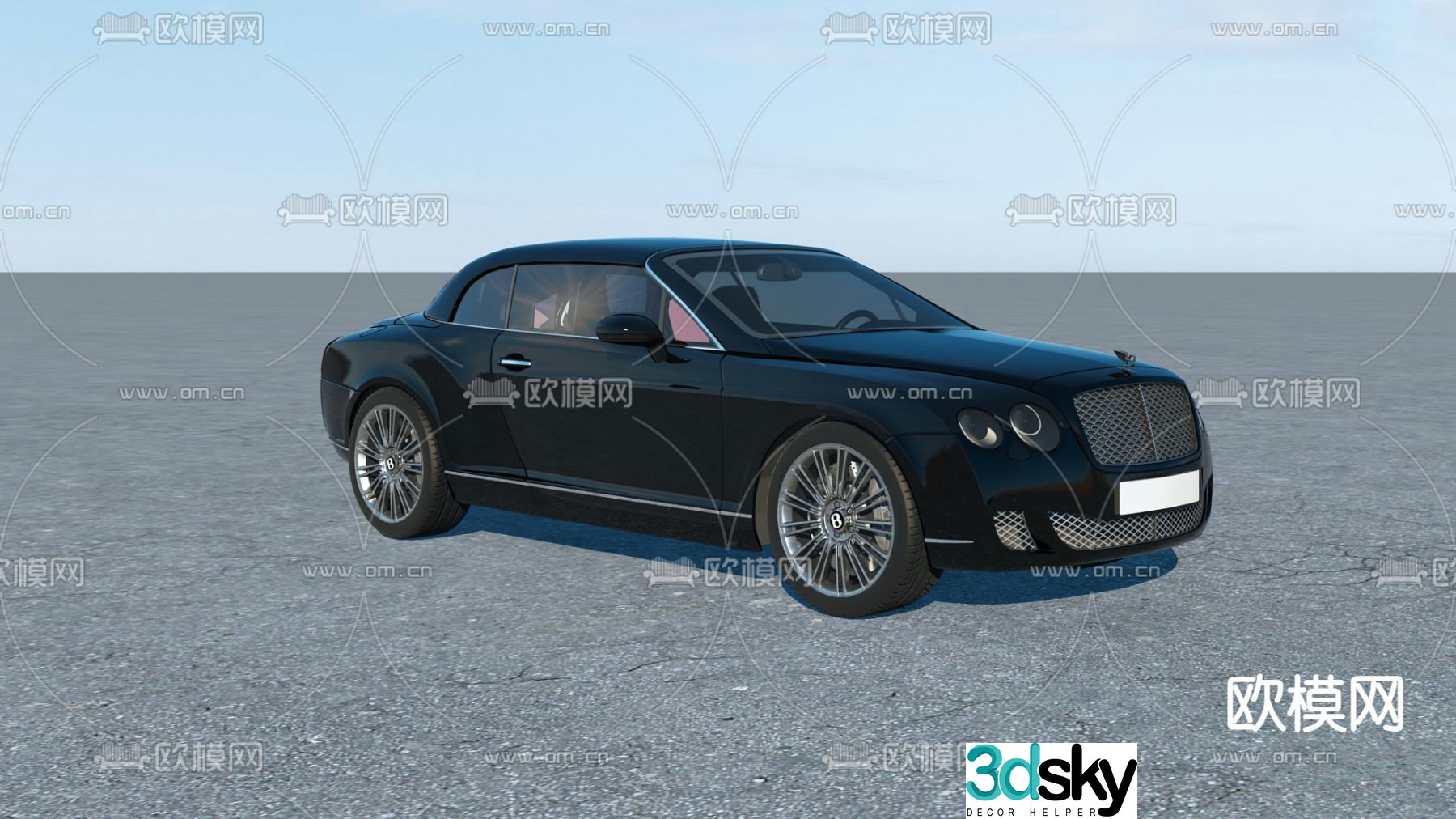 modern car 3d model