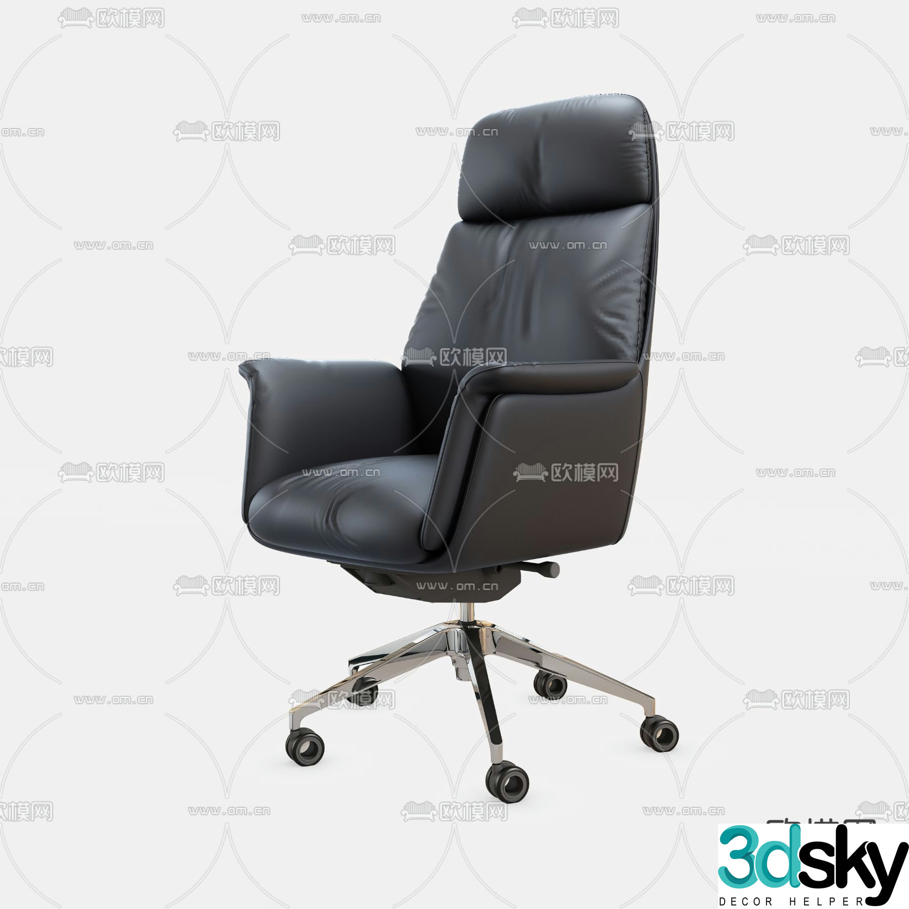 Modern office chair meeting chair 3d model