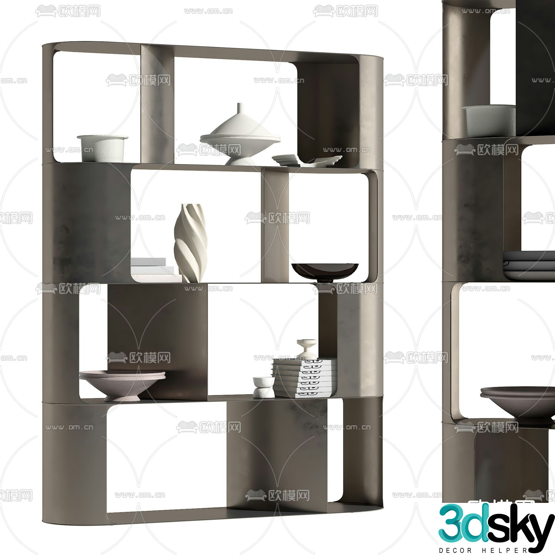 Cattelan Italia Modern Shelf 3D Model