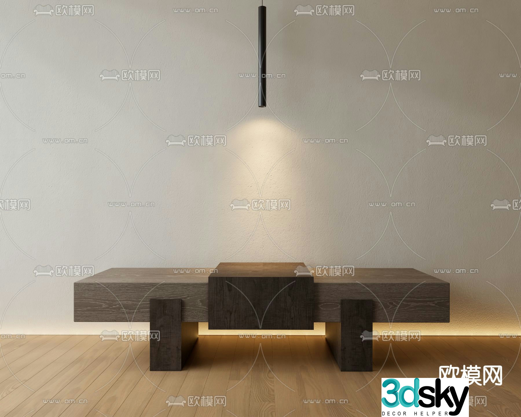 Wasabi Shoe Change Stool Bench 3D Model