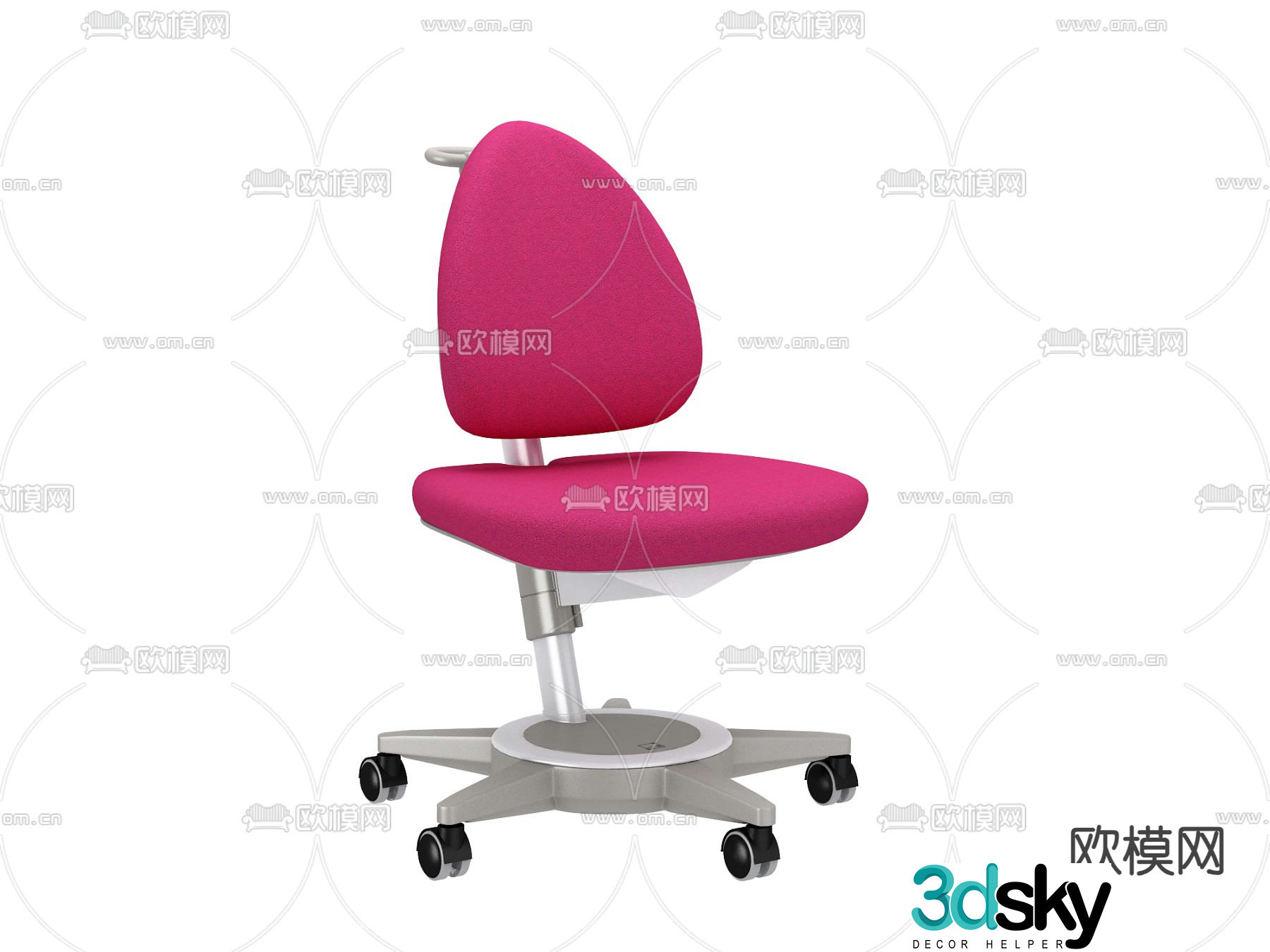 desk chair swivel chair office chair 3d model