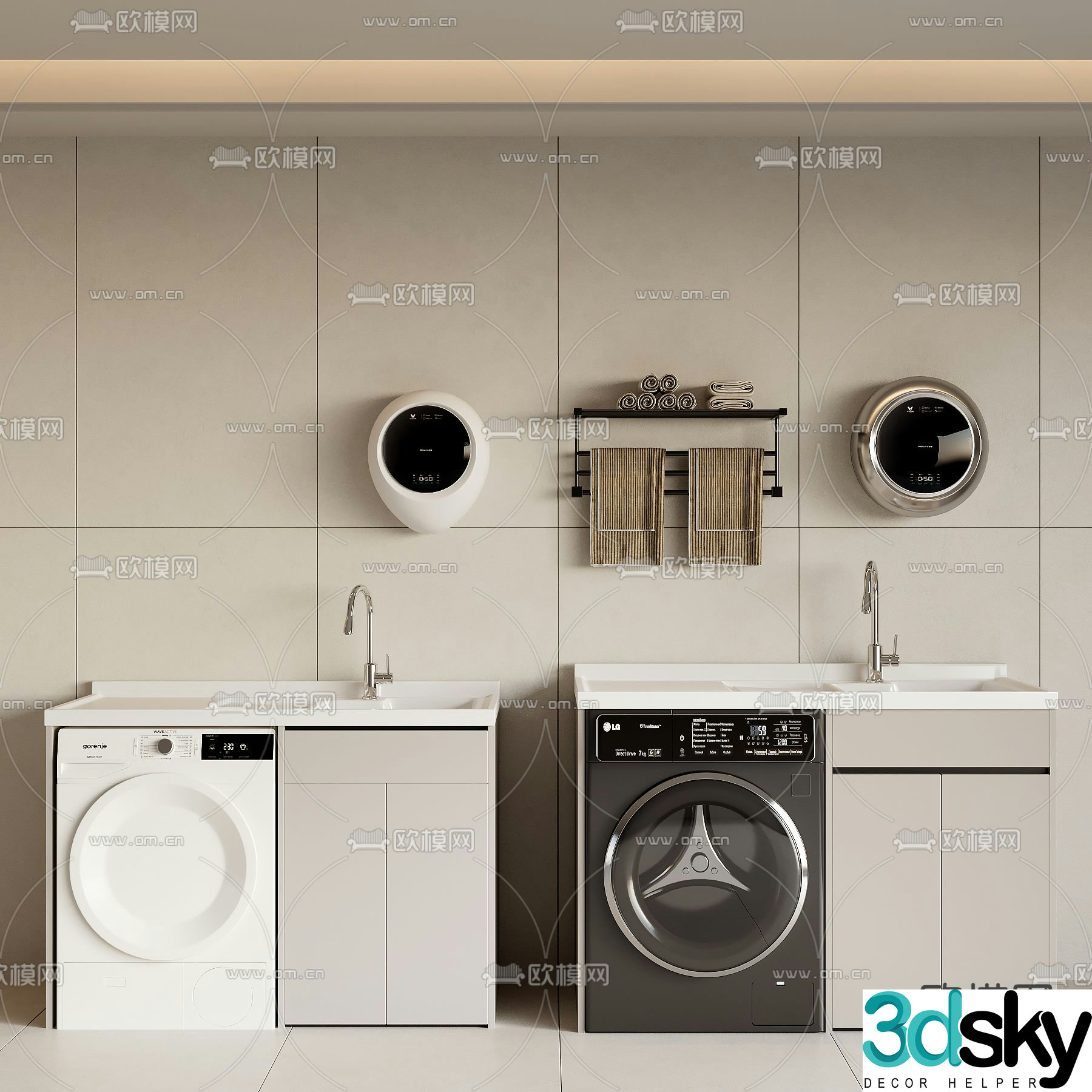 Washing machine cabinet 3d model