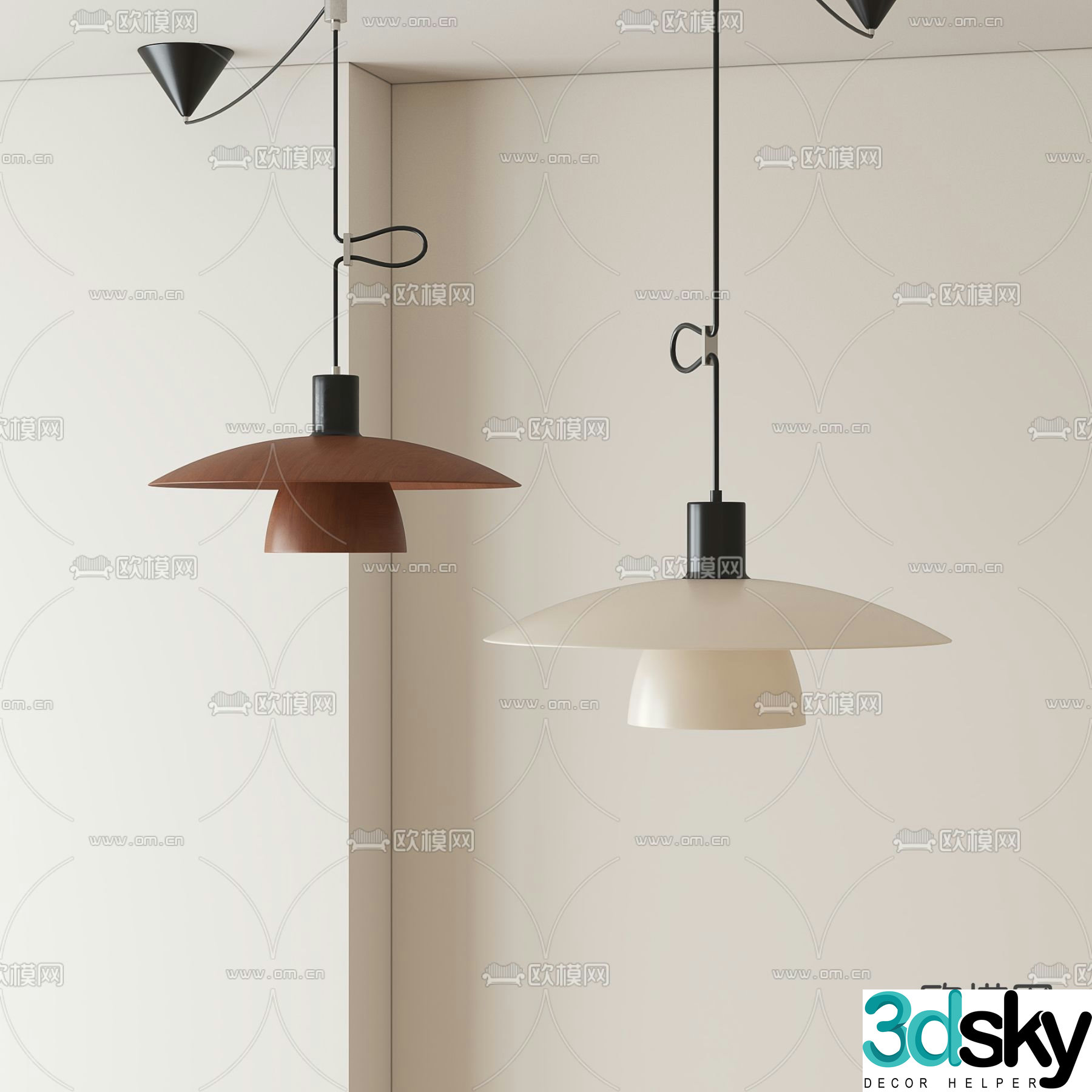French chandelier medieval style chandelier 3d model