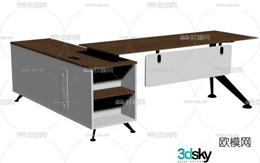 Modern desk supervisor desk desk desk 3d model