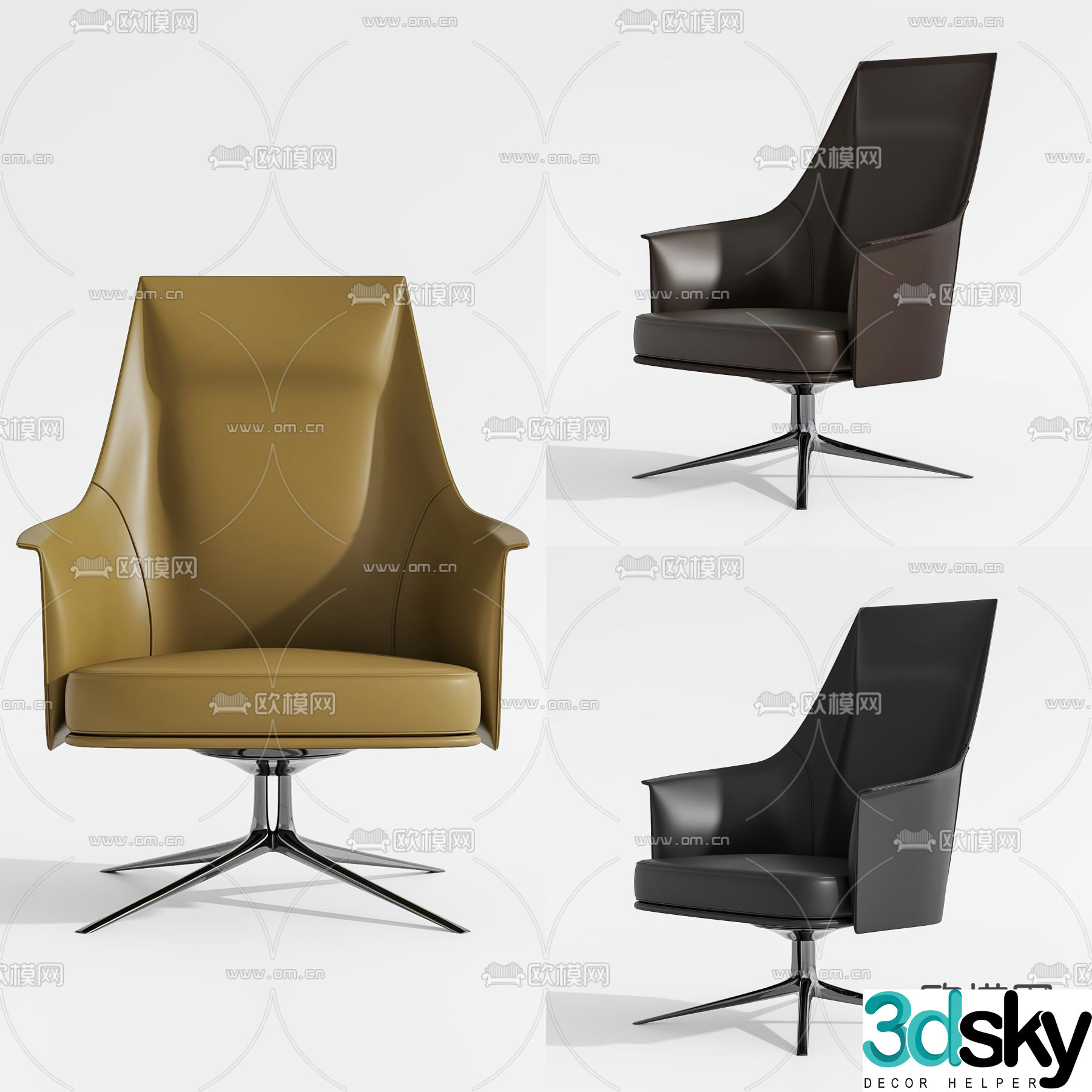 Office chair executive chair boss chair 3d model