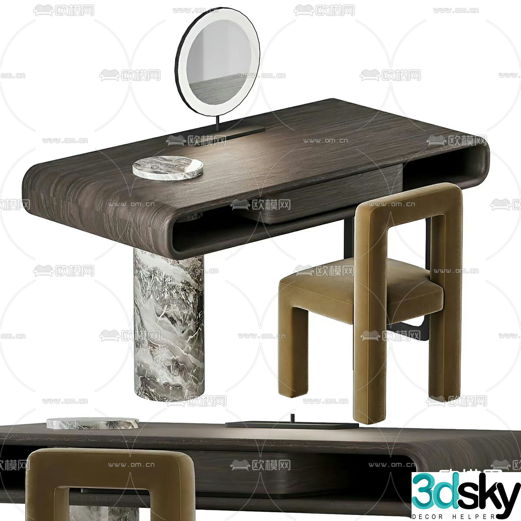 HAMISI dressing table 3d model