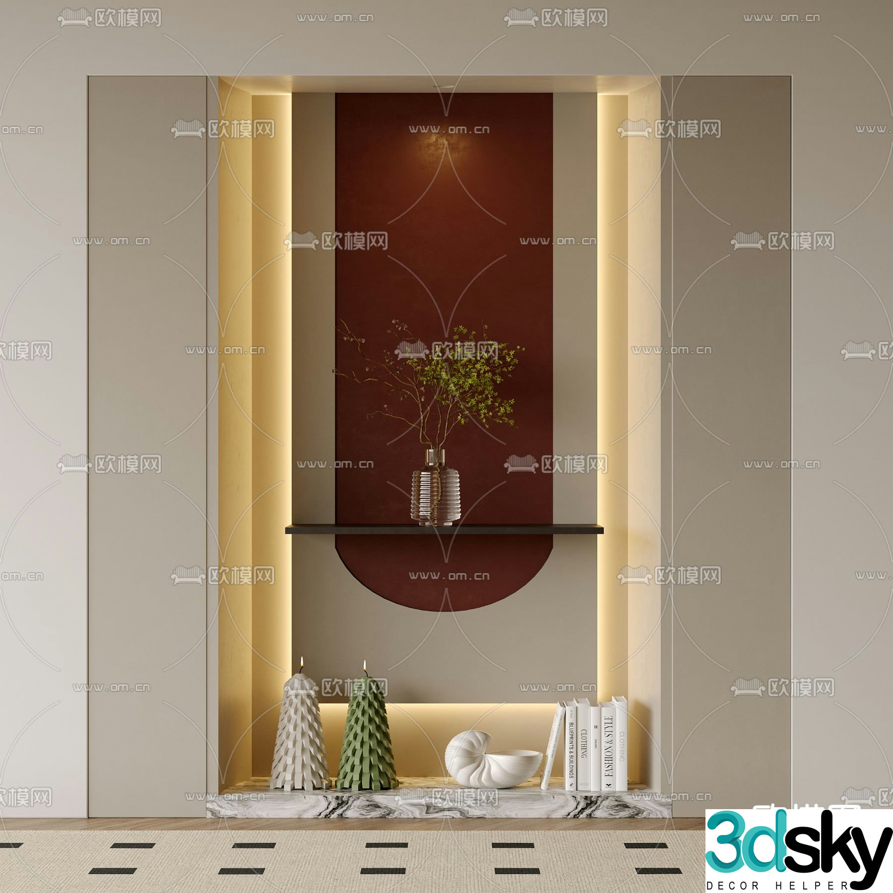 Entrance partition entrance entrance 3D model
