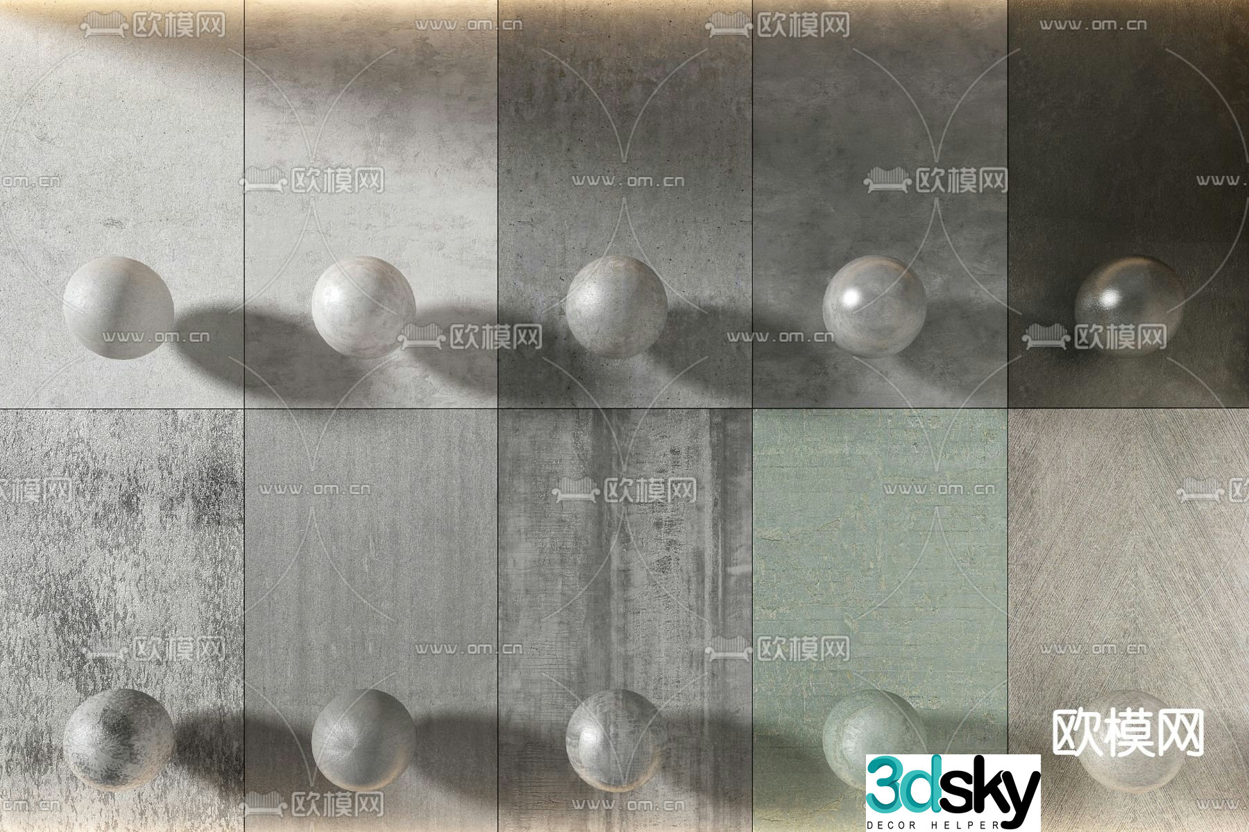 Art paint Micro-cement wall Cement paint 3d model