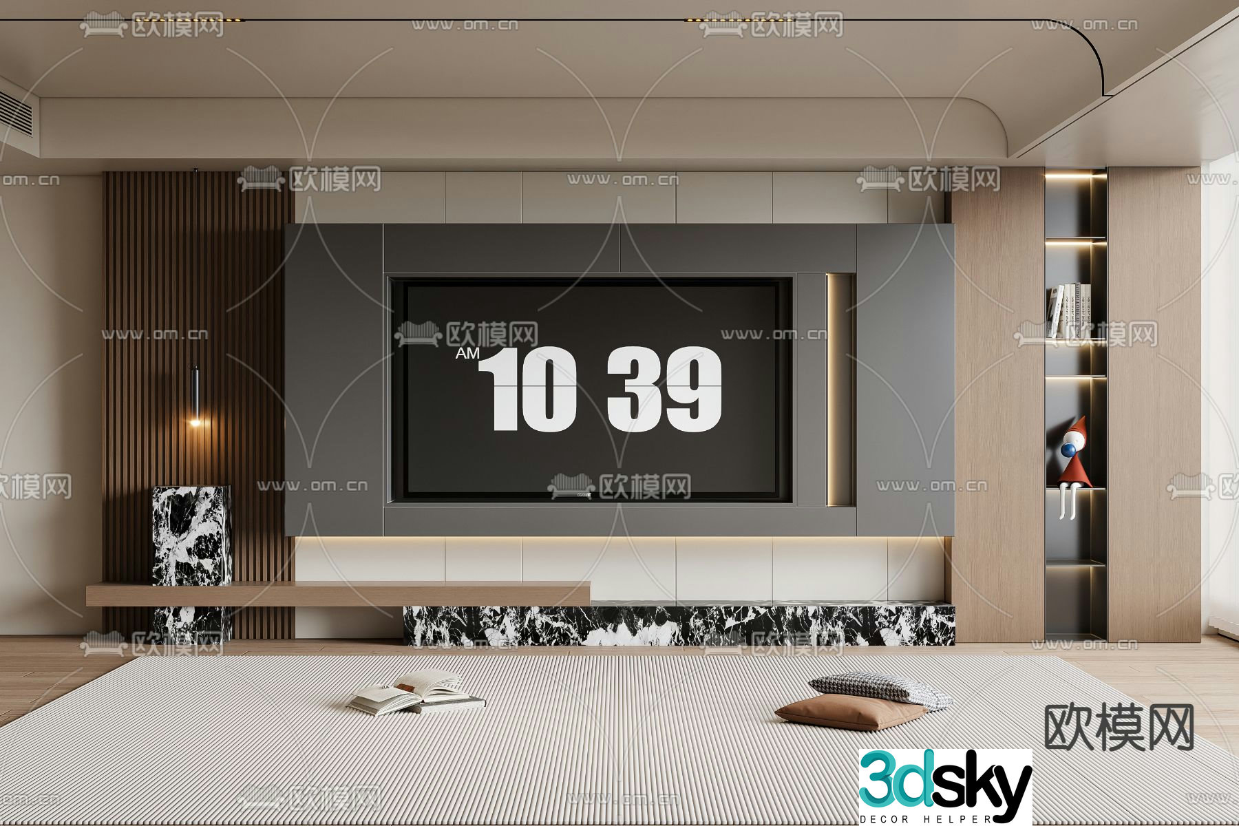 TV background 3d model