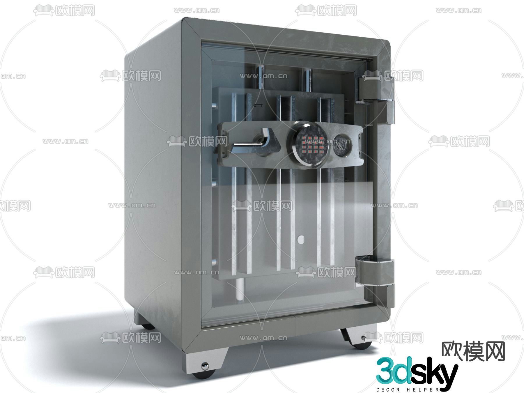 safe safety box storage box 3d model