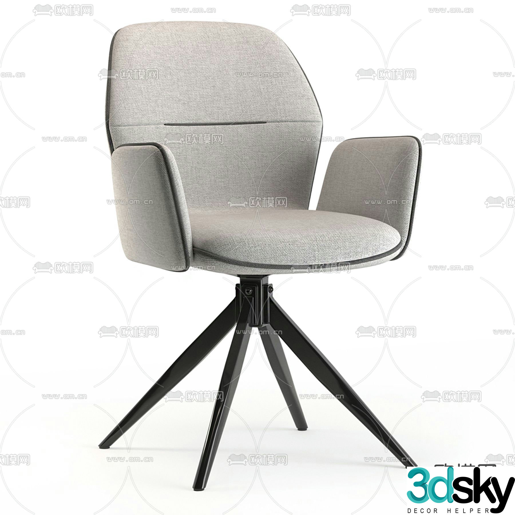 DIVAN.RU modern fabric office chair 3d model