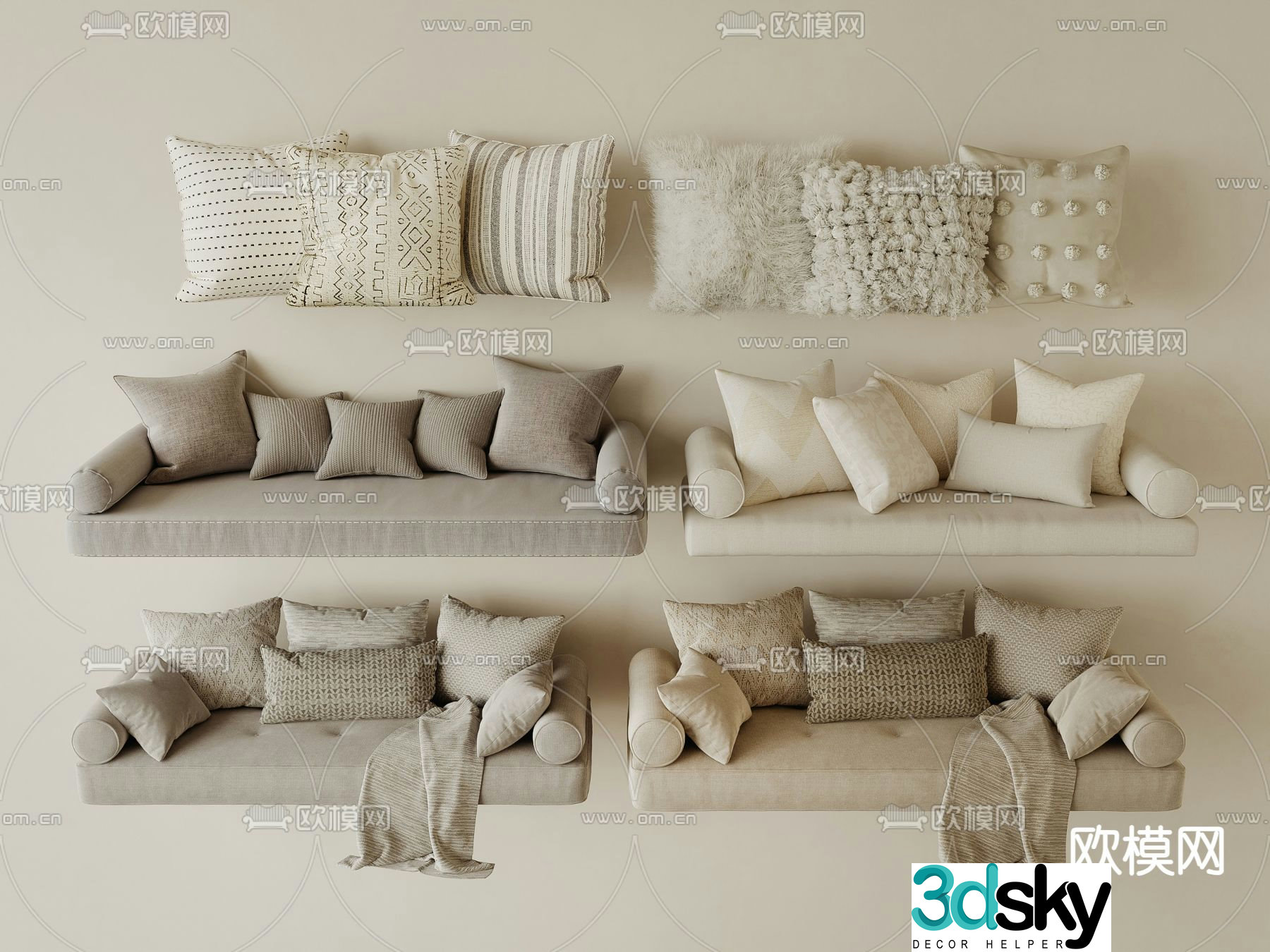 Modern sofa 3d model