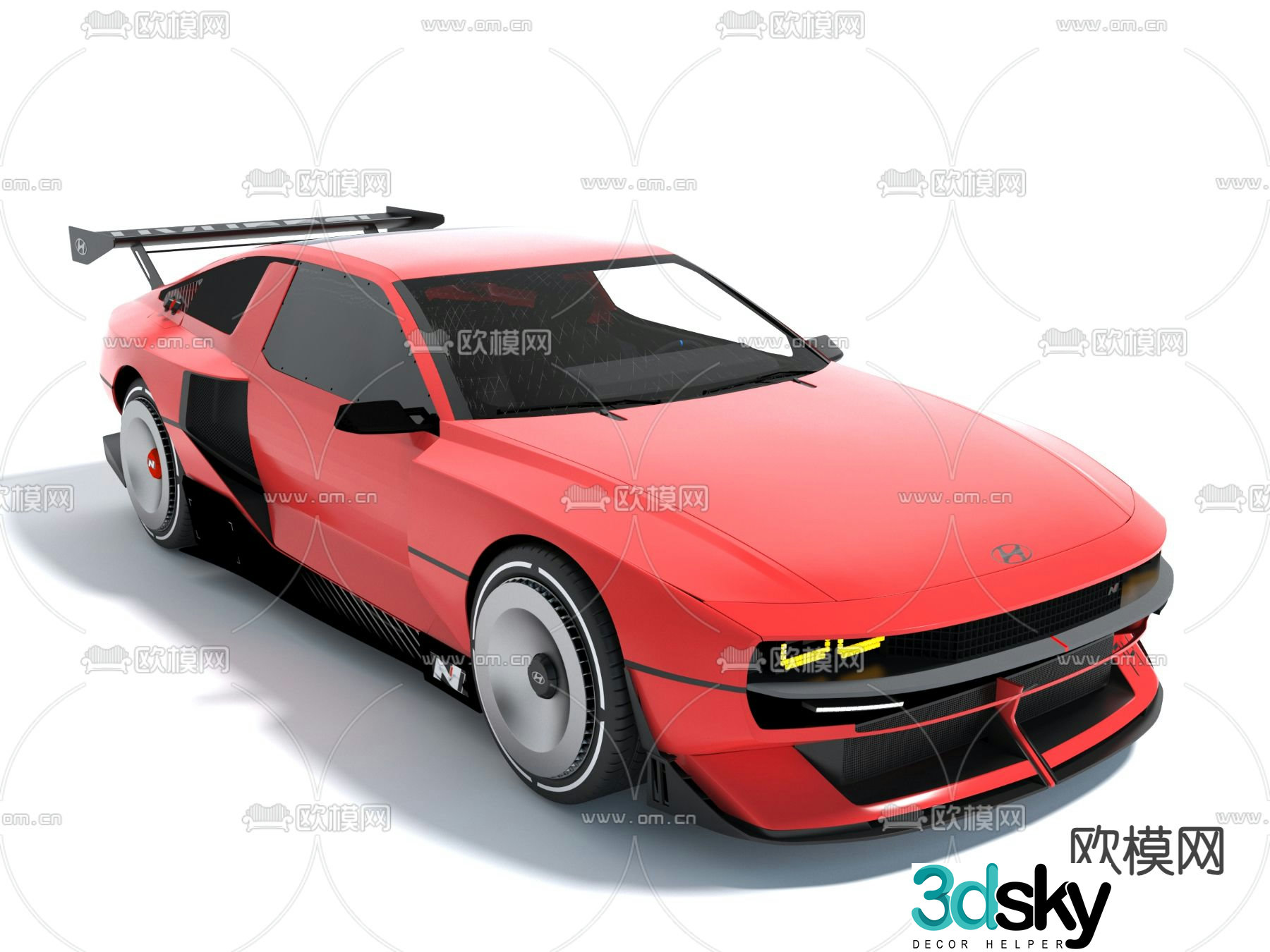 car racing sports car 3d model