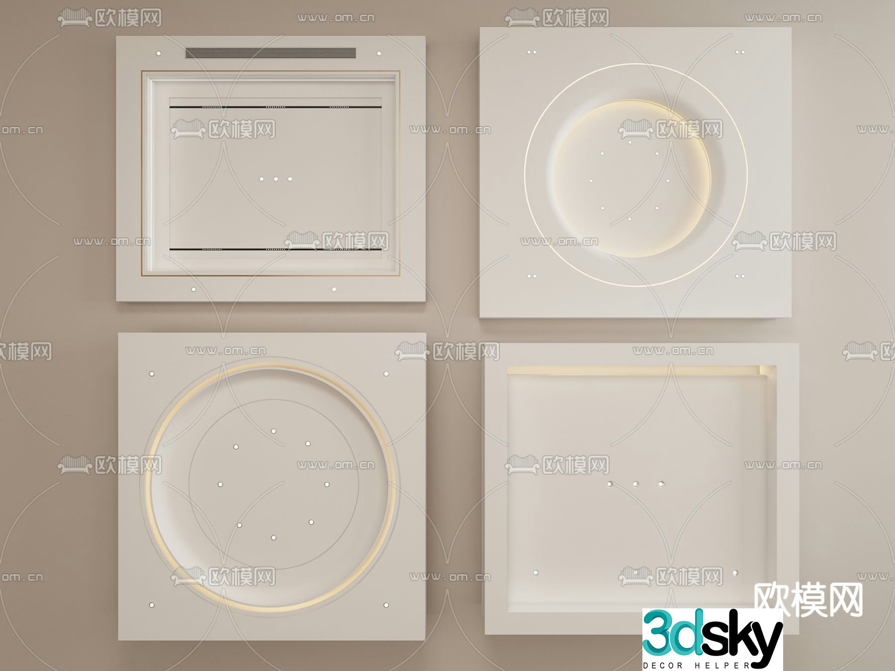 Ownerless light ceiling ceiling 3d model