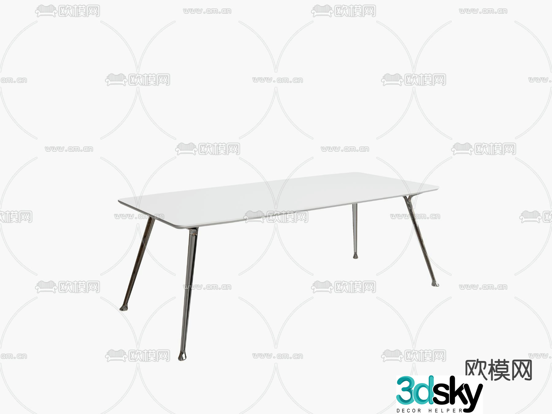 Modern conference table conference table 3d model