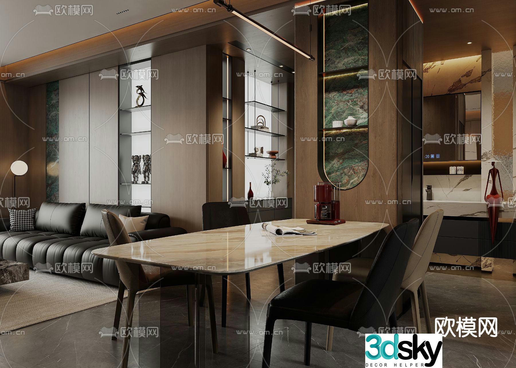 Italian restaurant 3D model