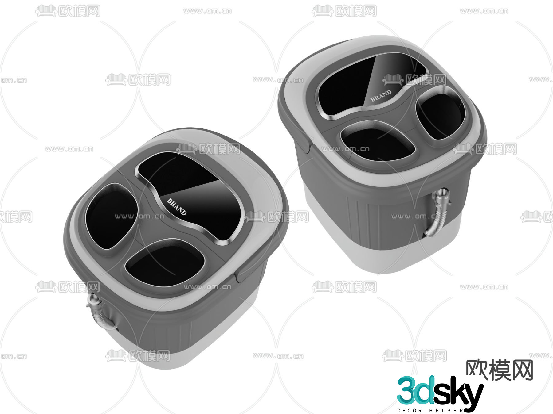 Massage basin foot basin foot bath 3d model
