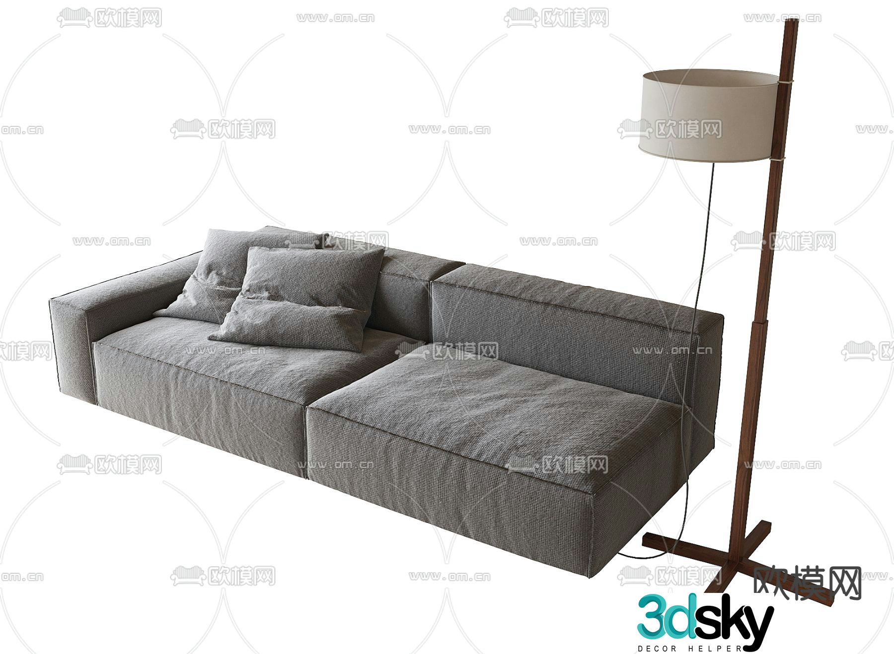 Modern love sofa 3d model