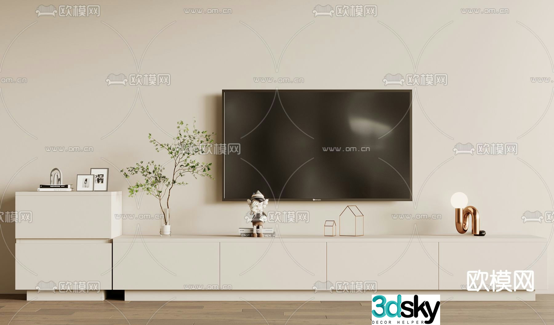 Modern TV cabinet 3d model