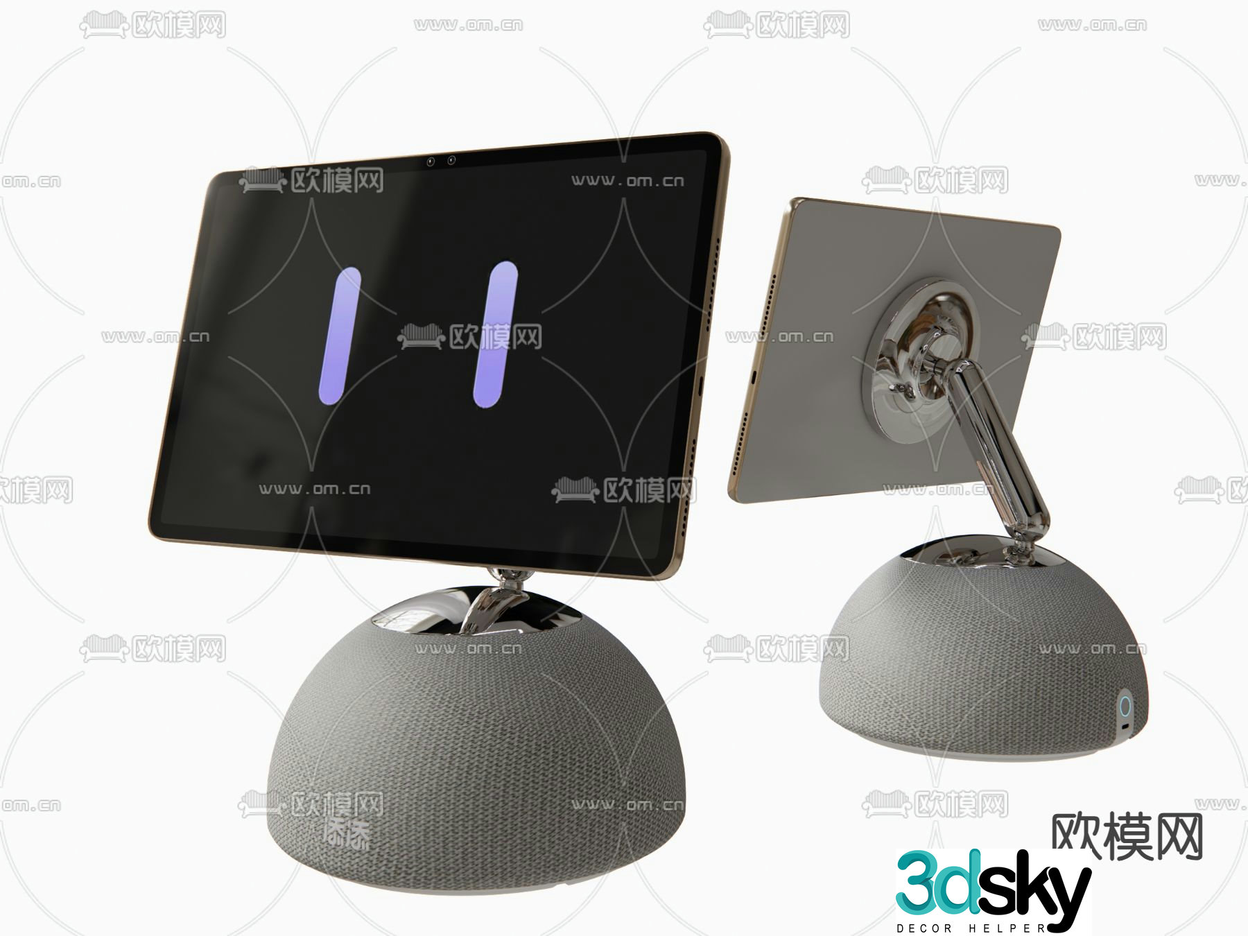 Tiantian AI Tablet Intelligent Robot 3D Model