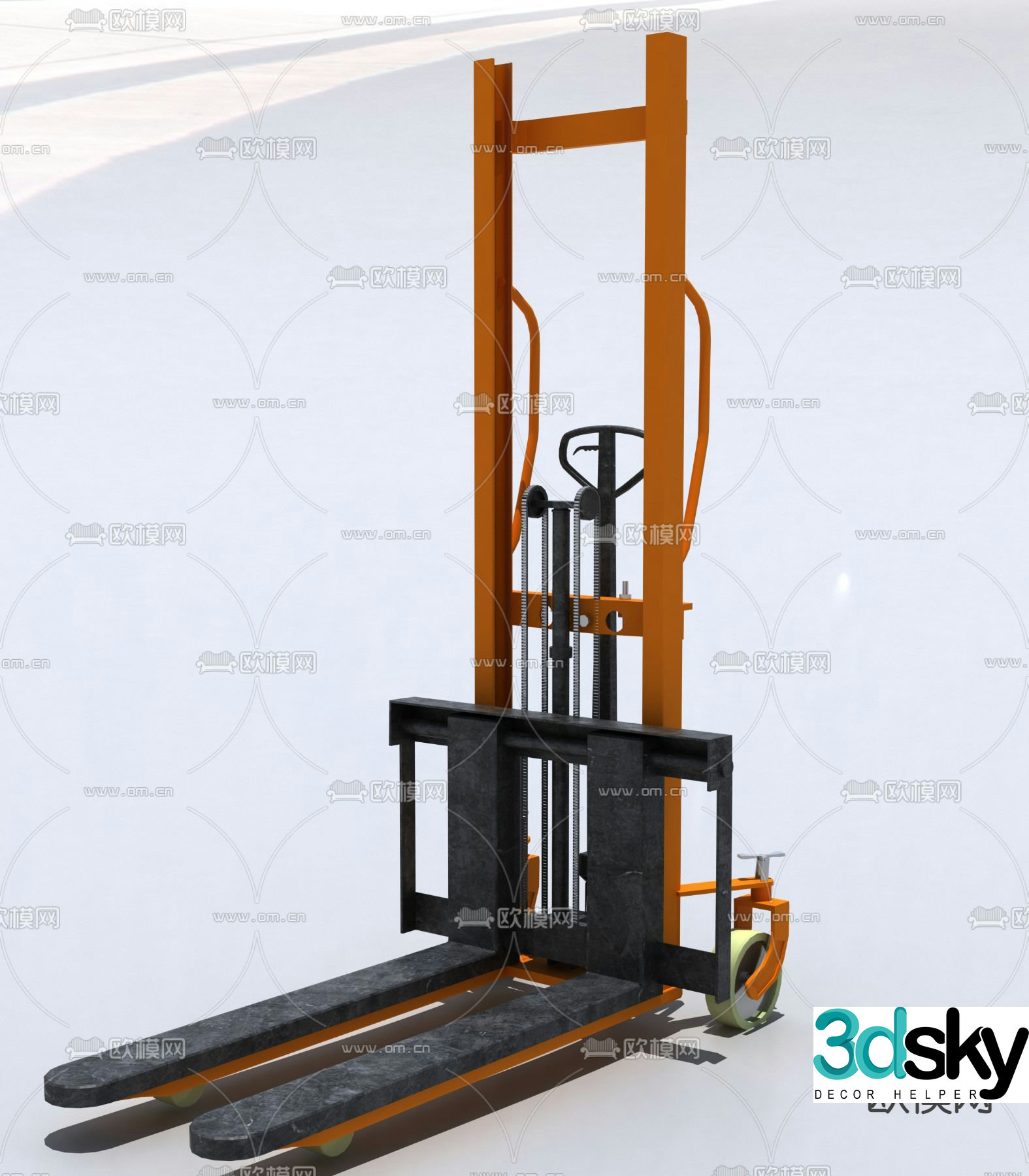 Manual stacker 3d model