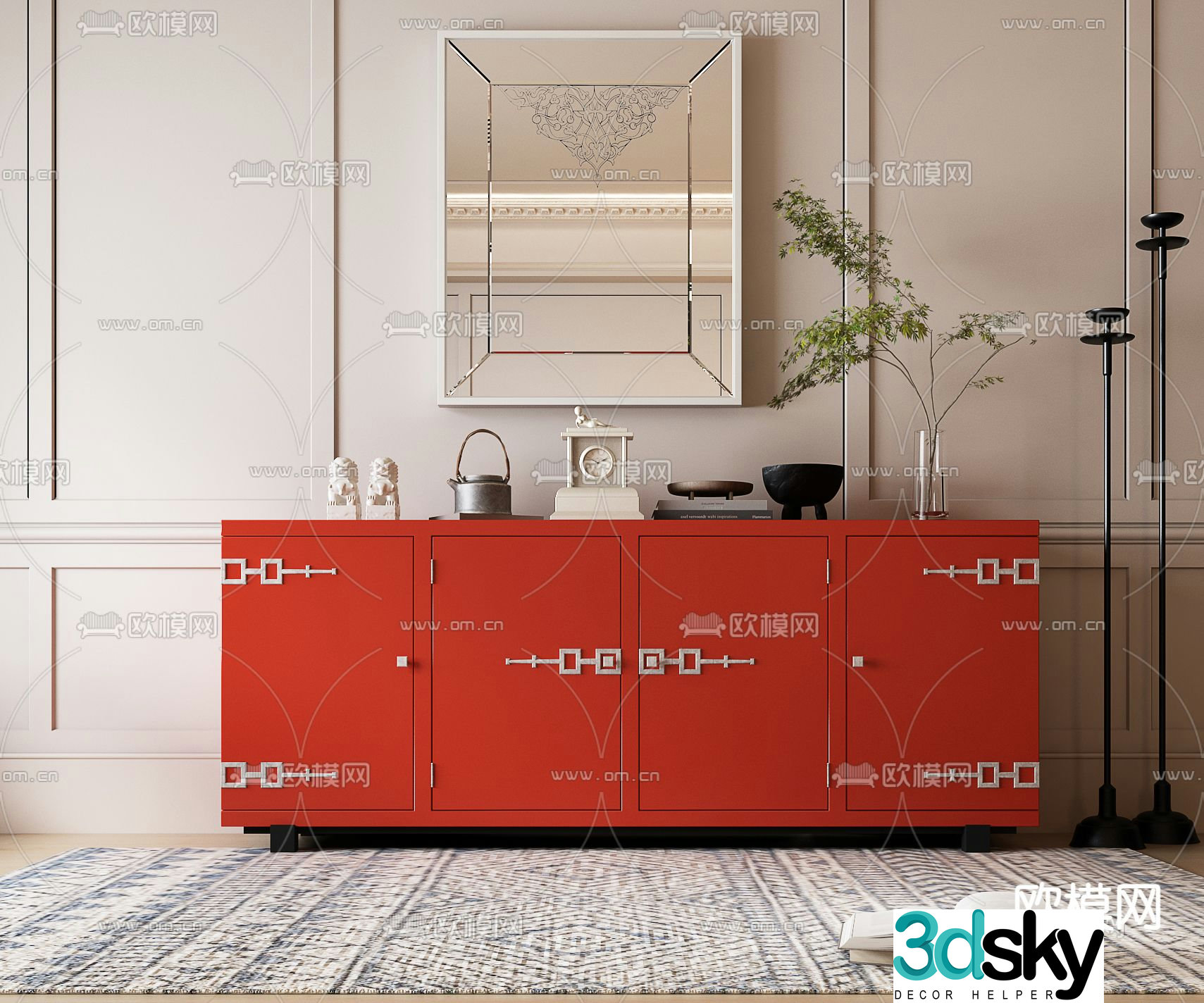 New Chinese sideboard 3D model