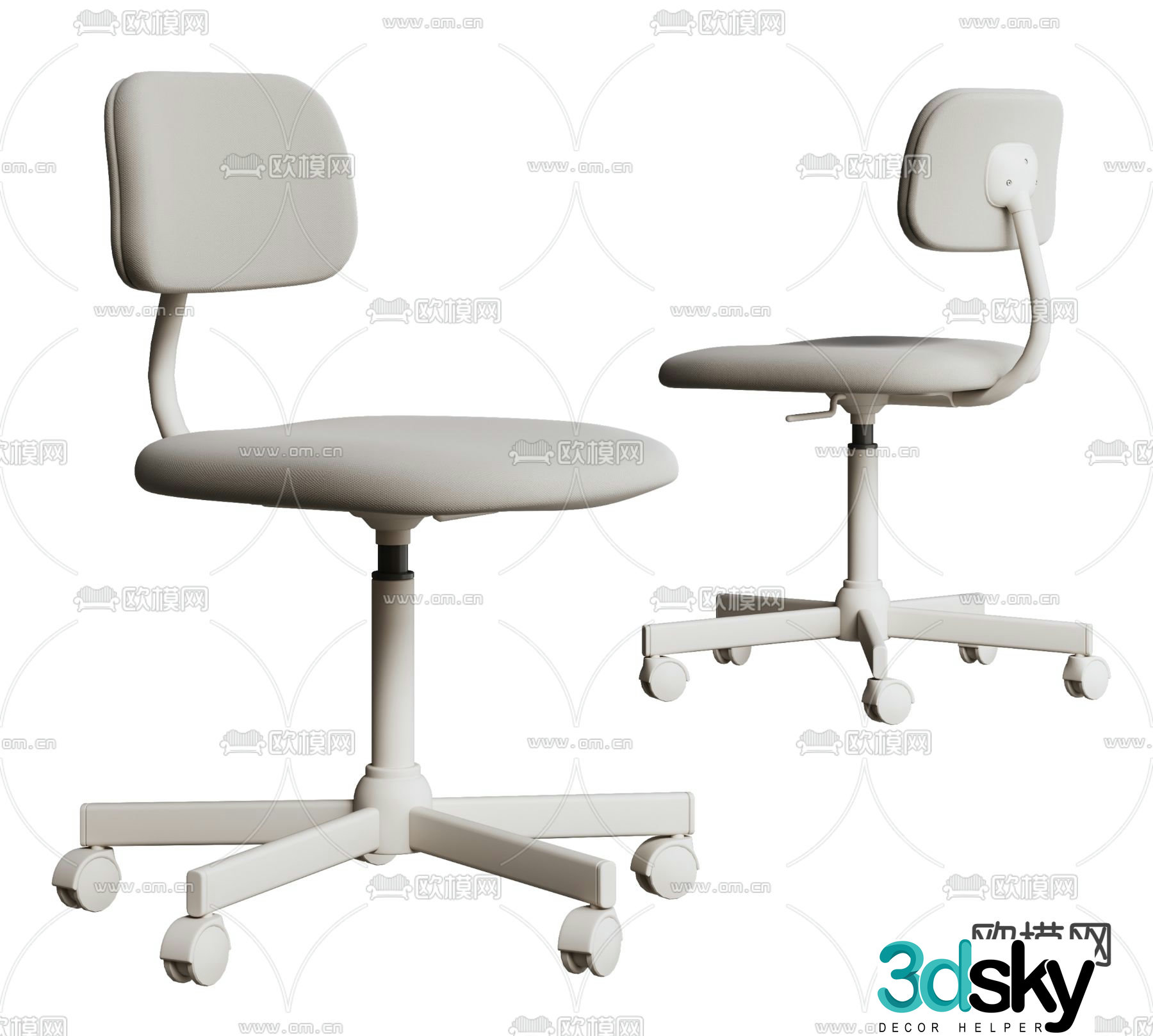 Modern office chair swivel chair 3d model