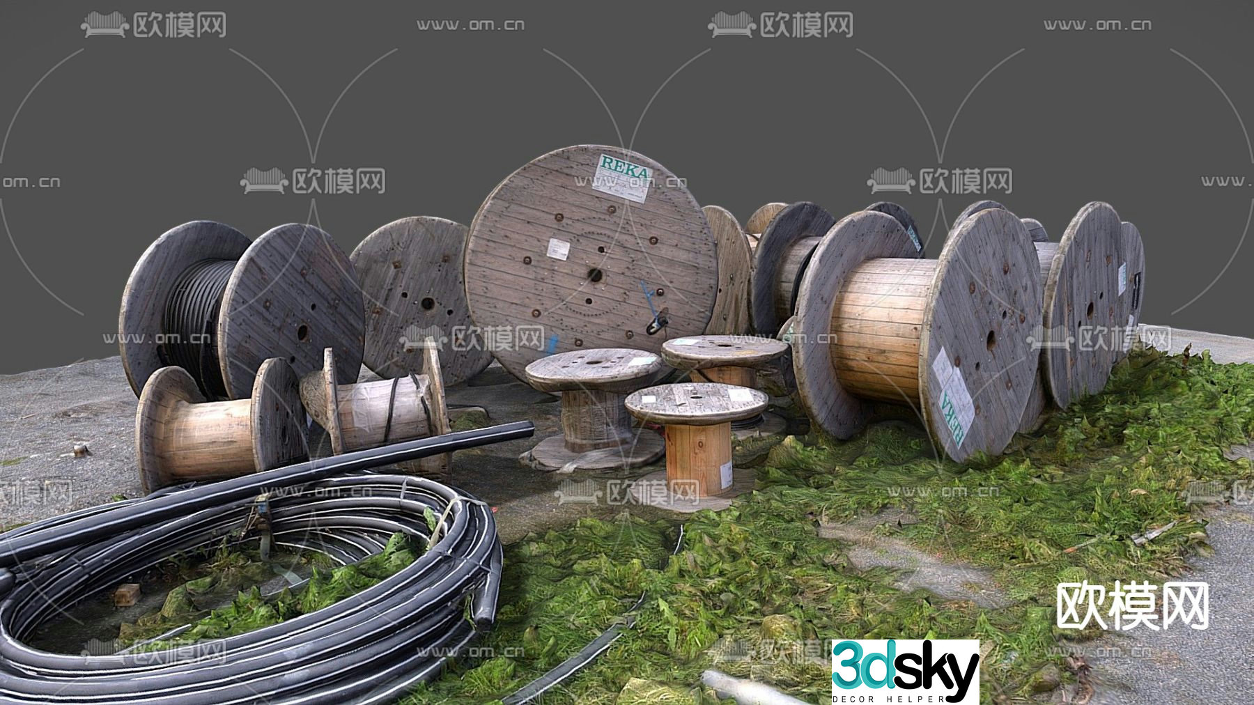 Ground road 3D model