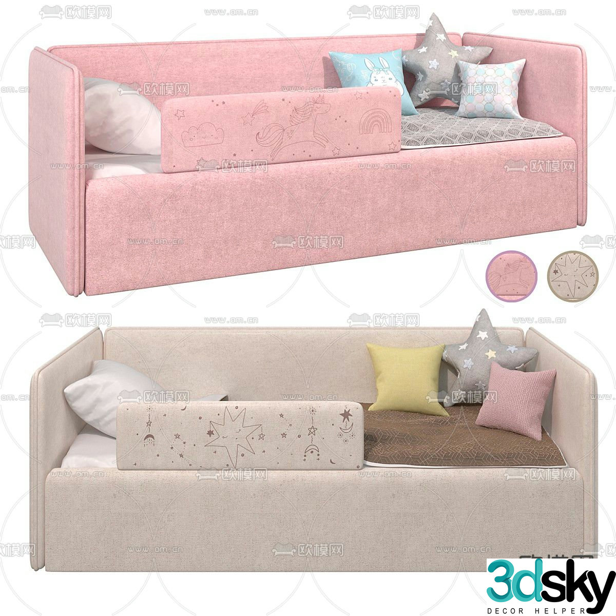 INMYROOM sofa bed 3d model