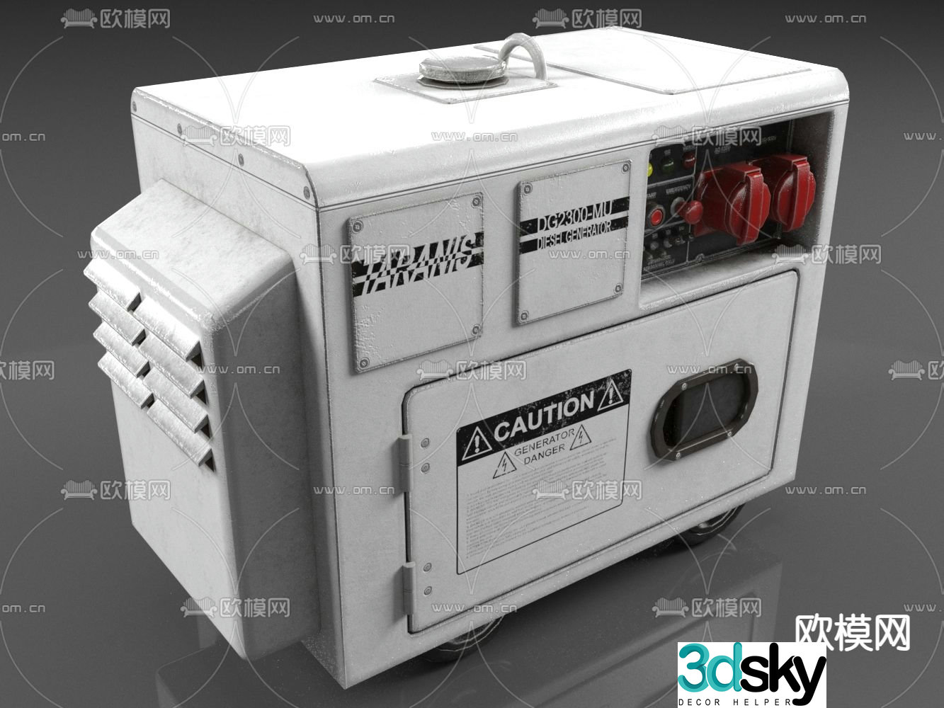 Diesel generator 3d model