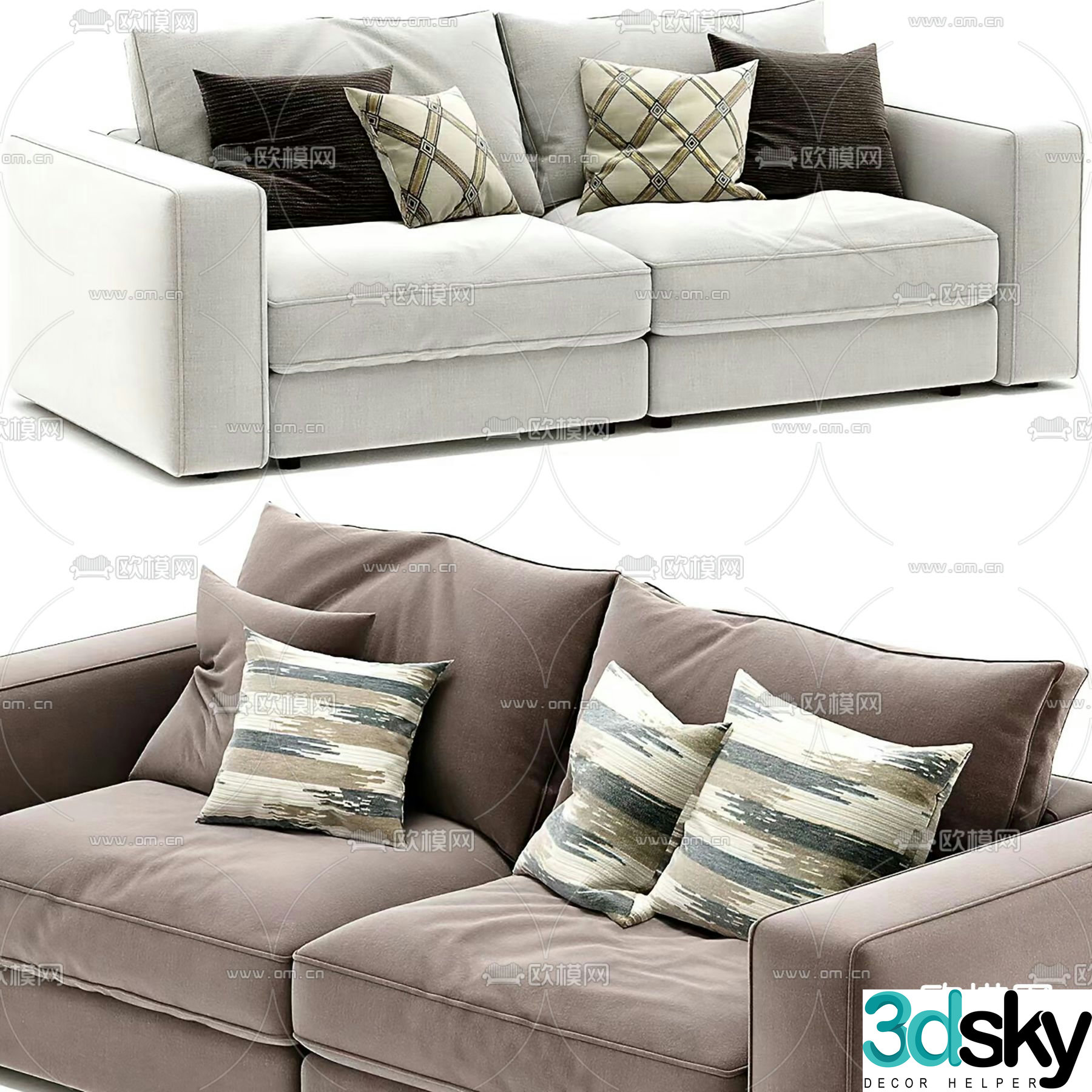 Caracole loveseat 3d model