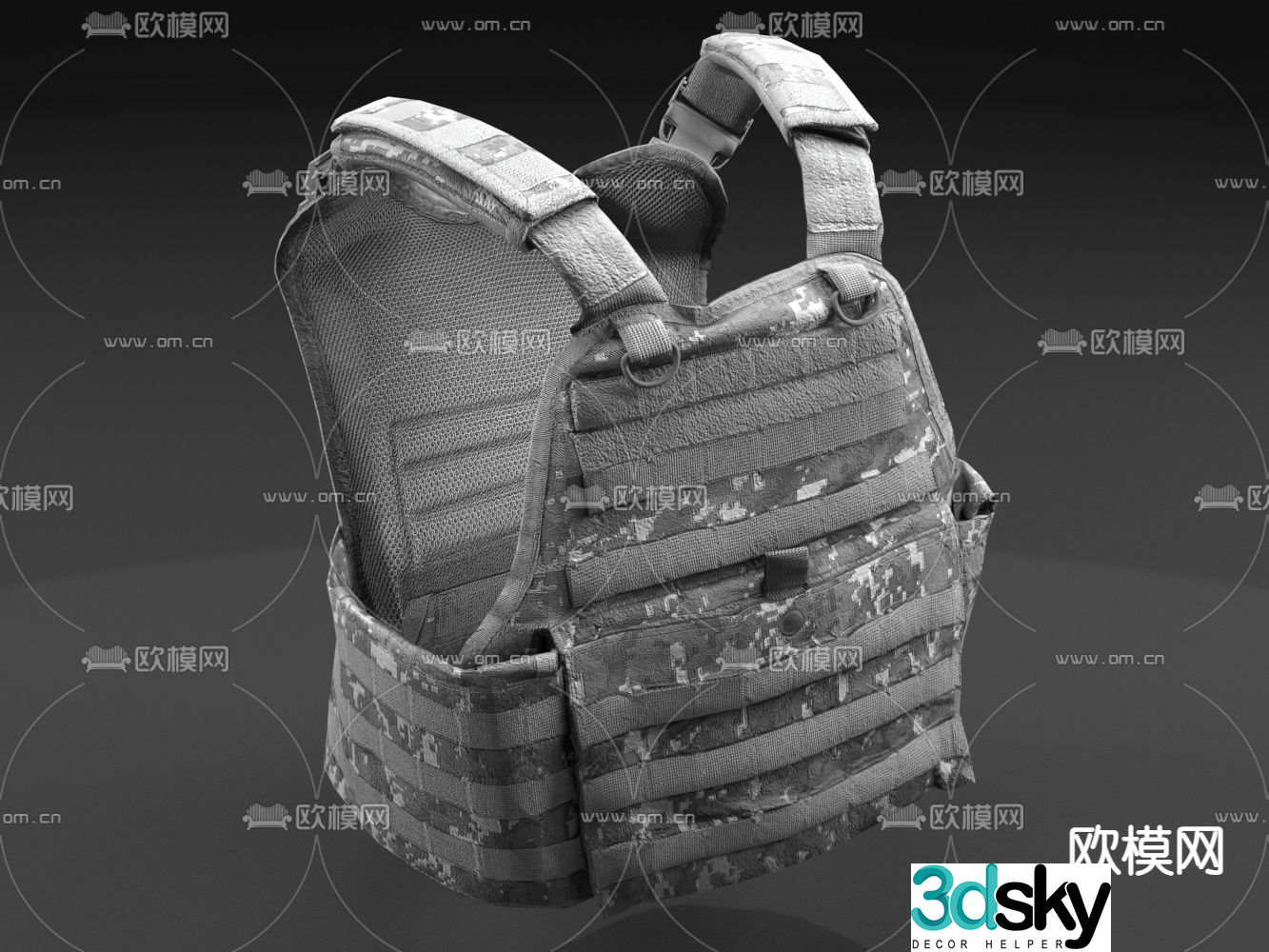 Bulletproof vest bulletproof vest 3d model