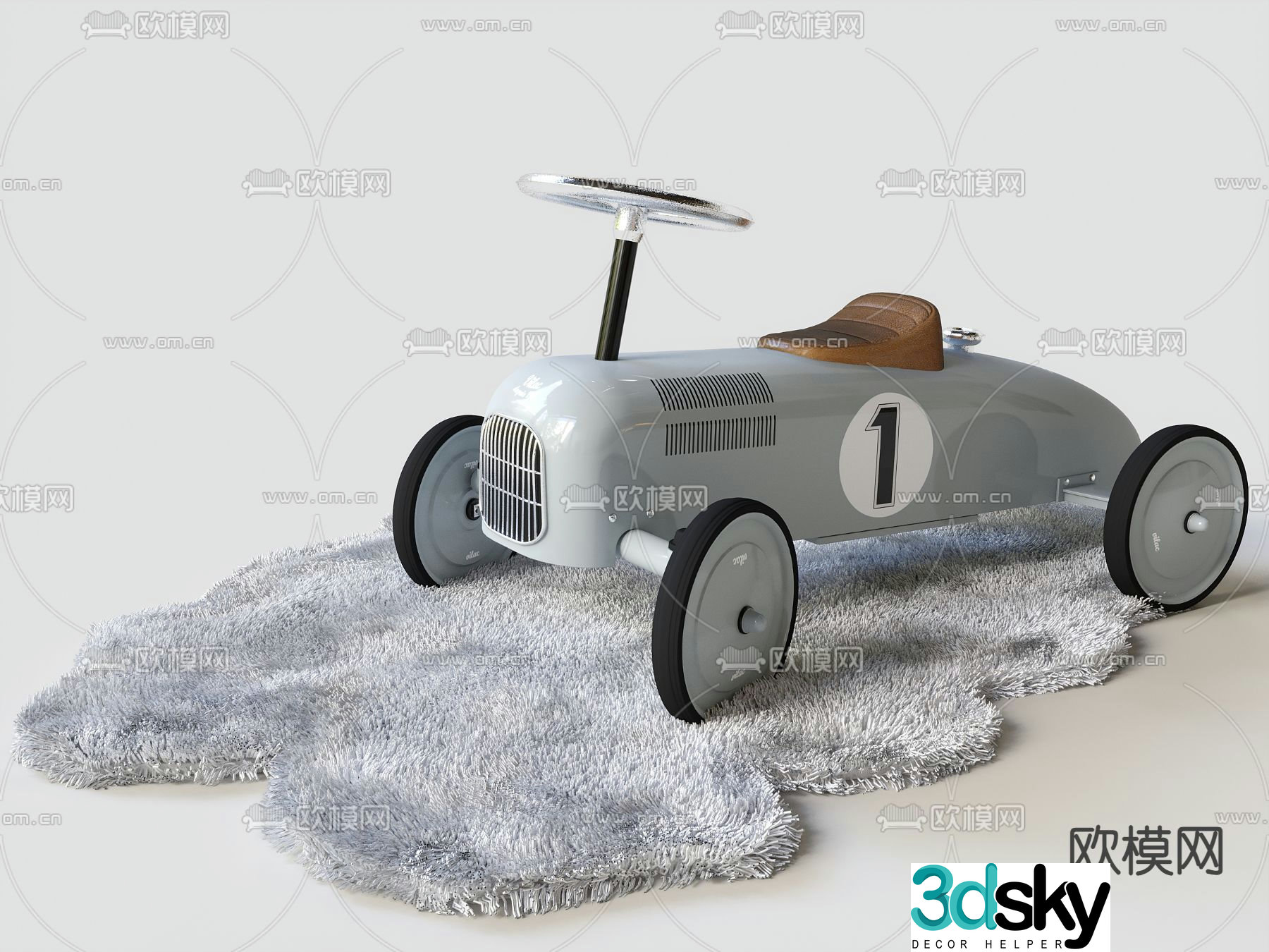 Toy car twist car 3d model