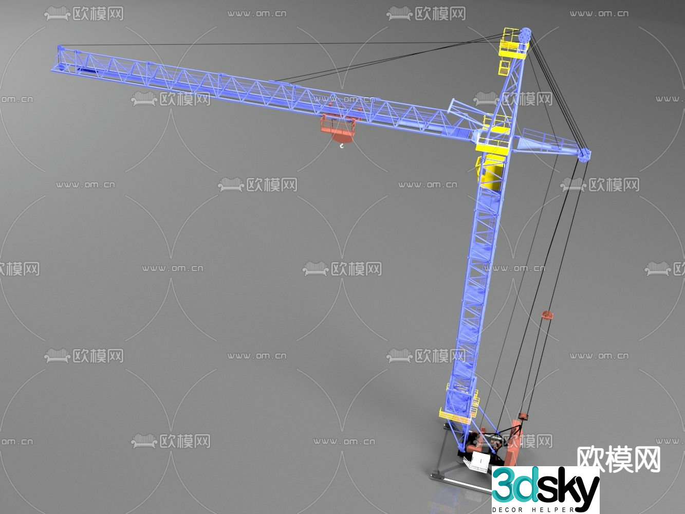 tower crane tower crane crane 3d model