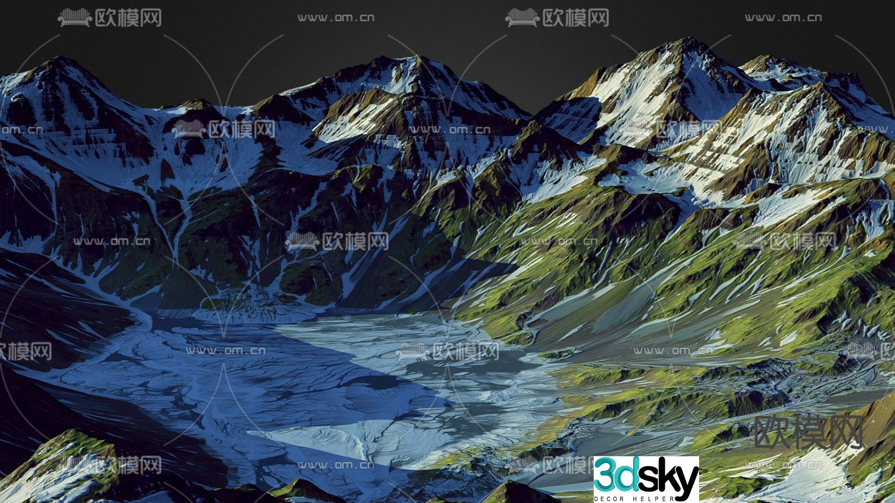Modern Rongshan Lake 3D model