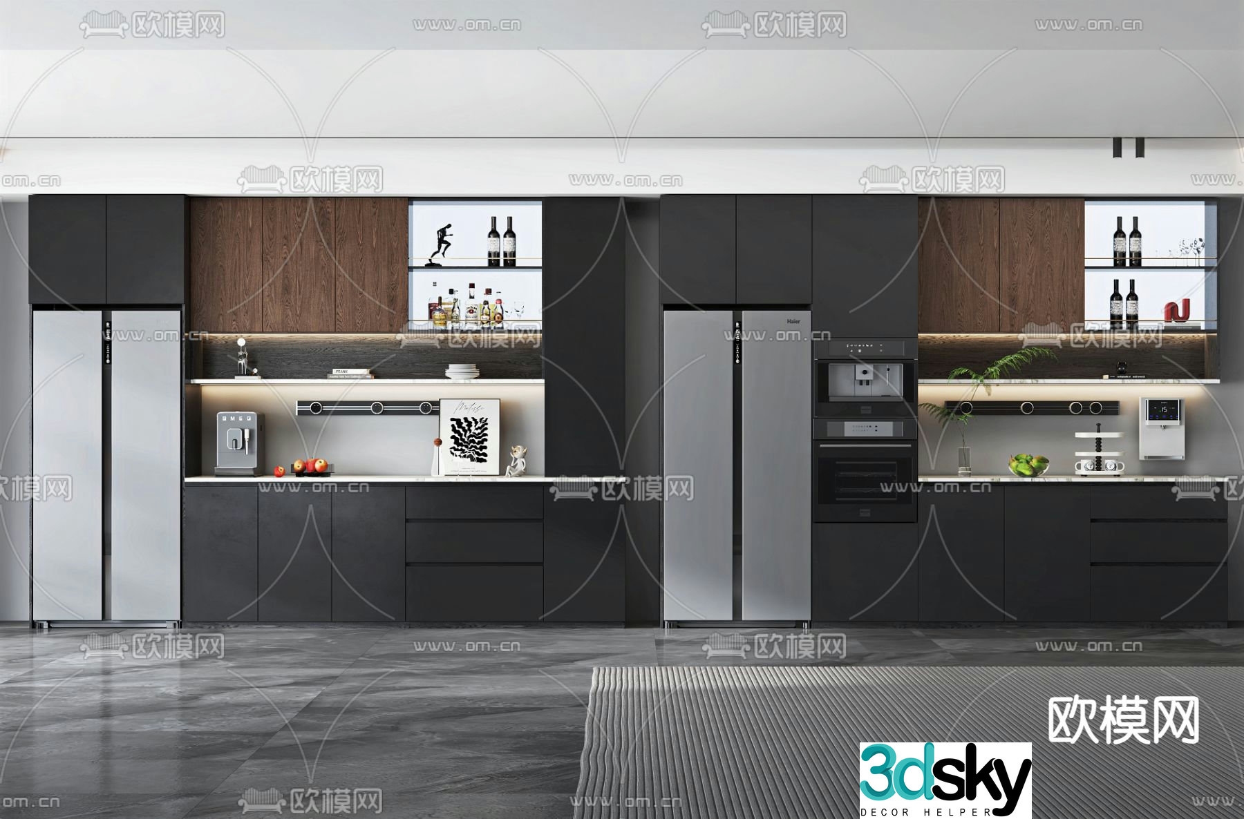 Modern sideboard 3D model