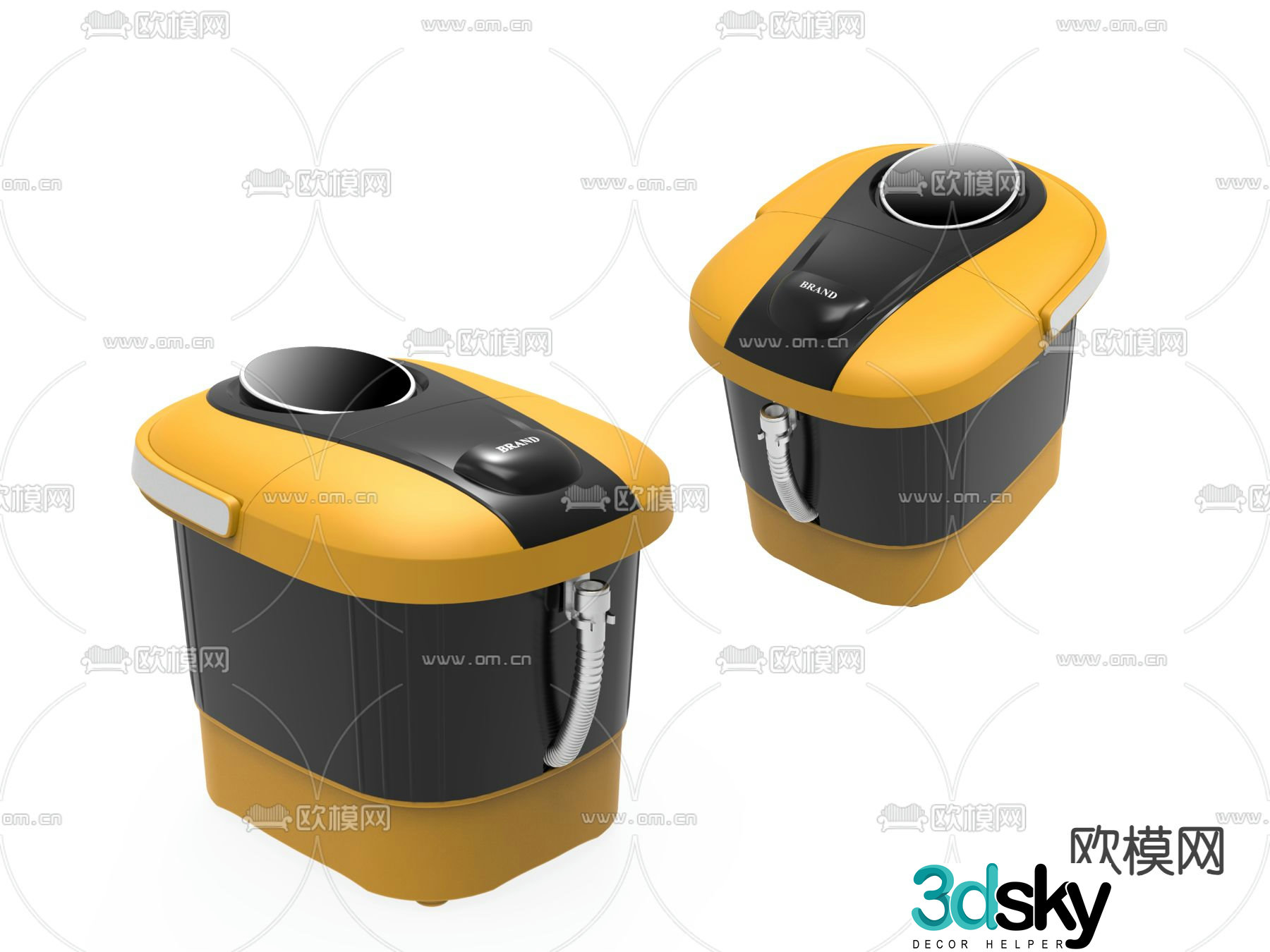 Massage foot bath 3d model