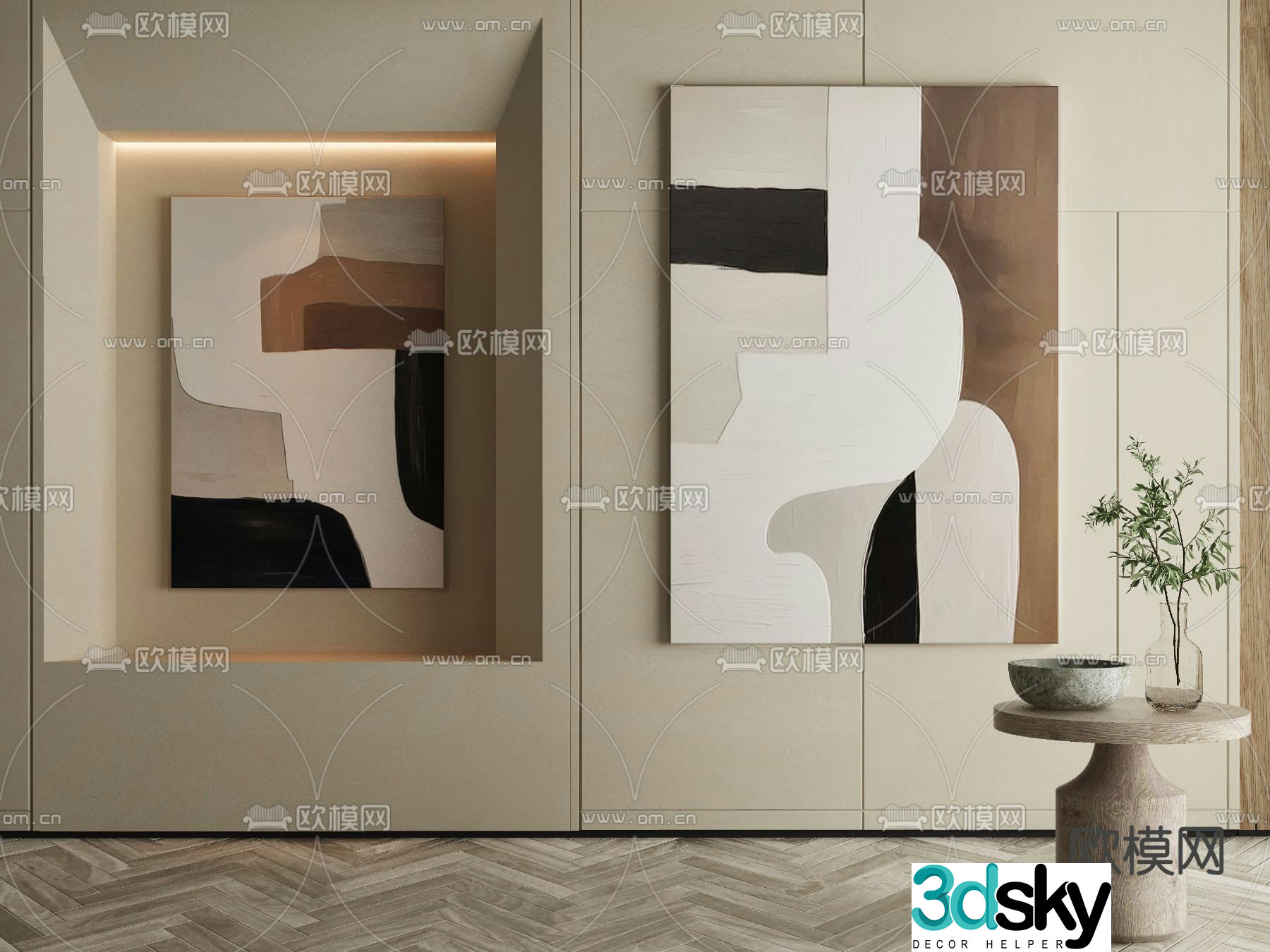 Texture painting Simple painting Abstract painting Decorative painting 3d model