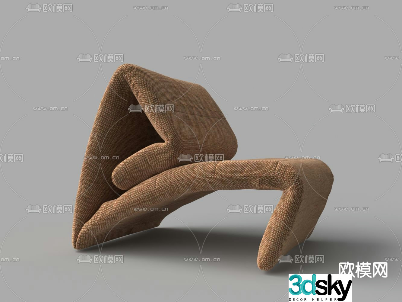 Creative chair leisure chair 3d model